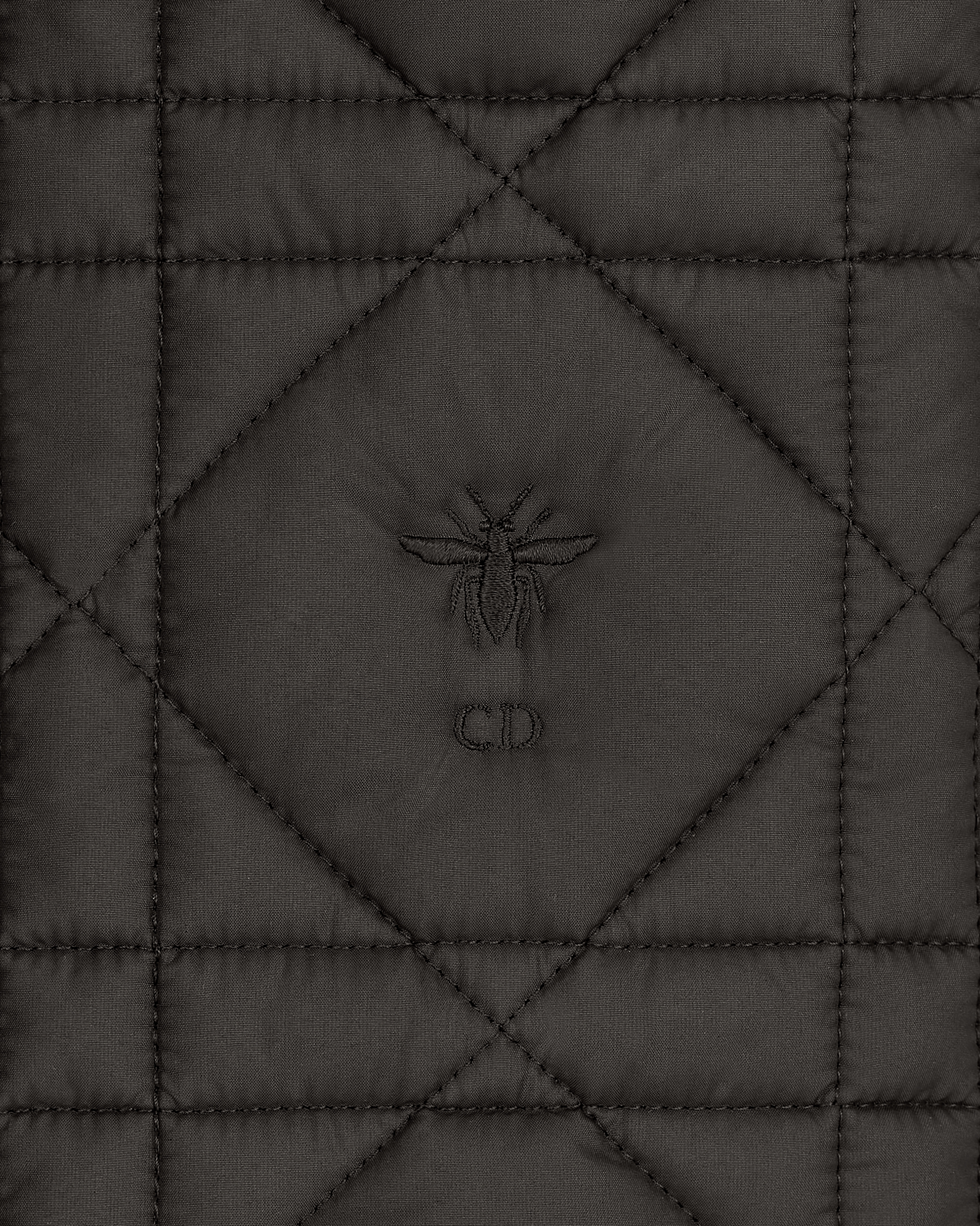 Macrocannage Jacket Black Quilted Technical Taffeta E09