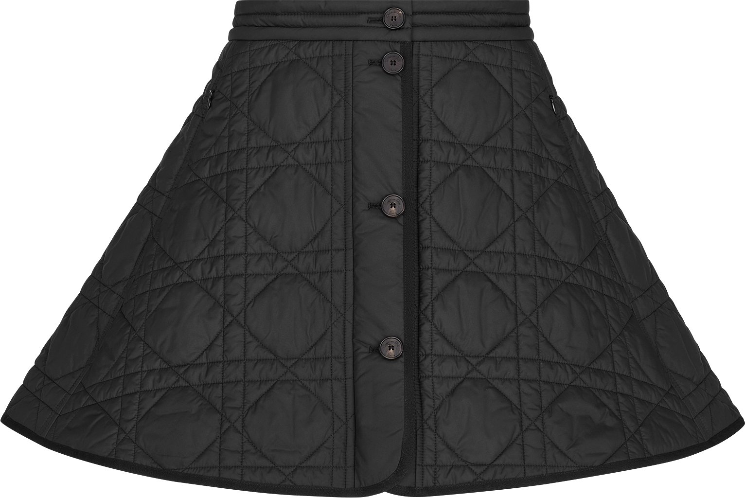 Macrocannage Miniskirt Front view Front view
