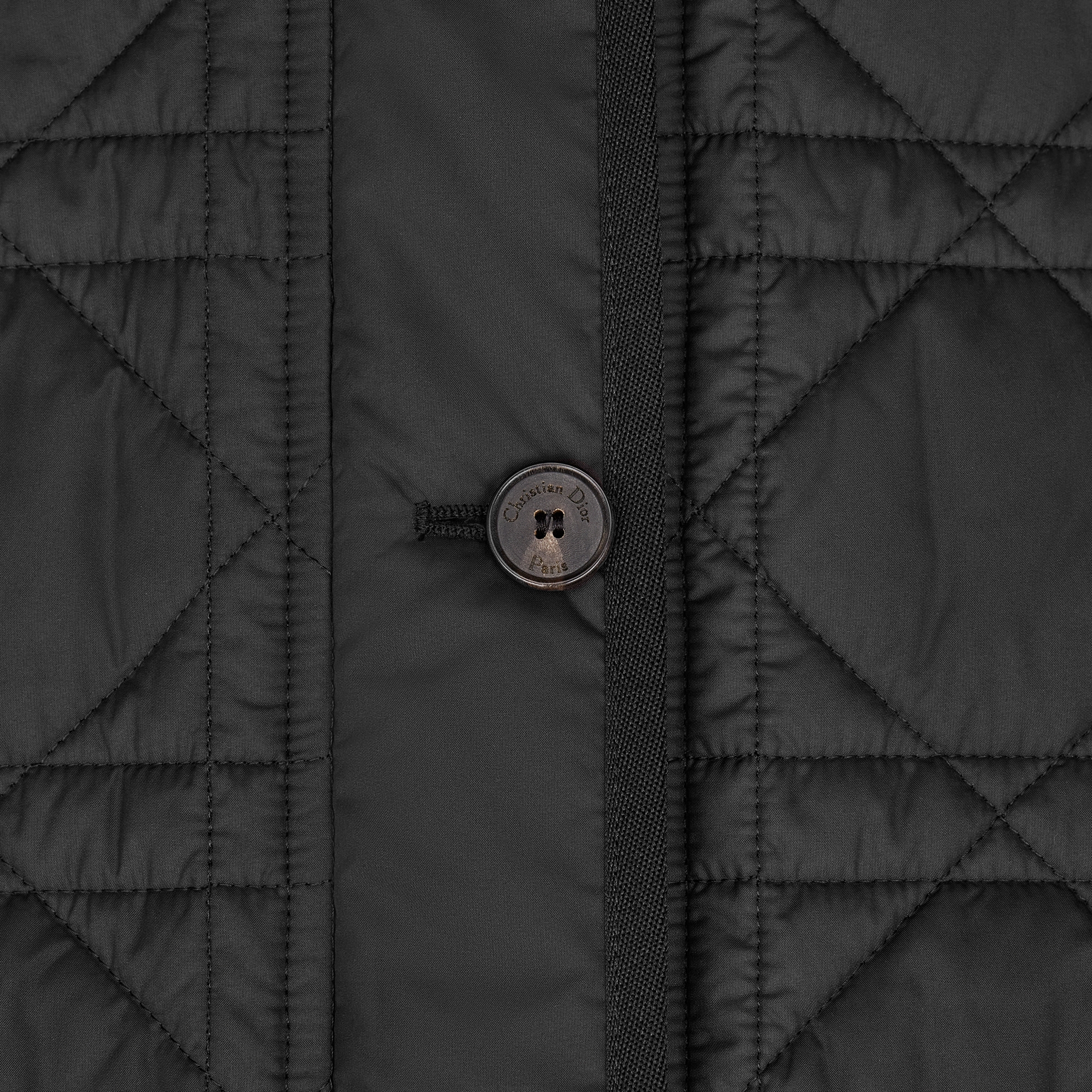 Macrocannage Miniskirt Black Quilted Technical Taffeta E09