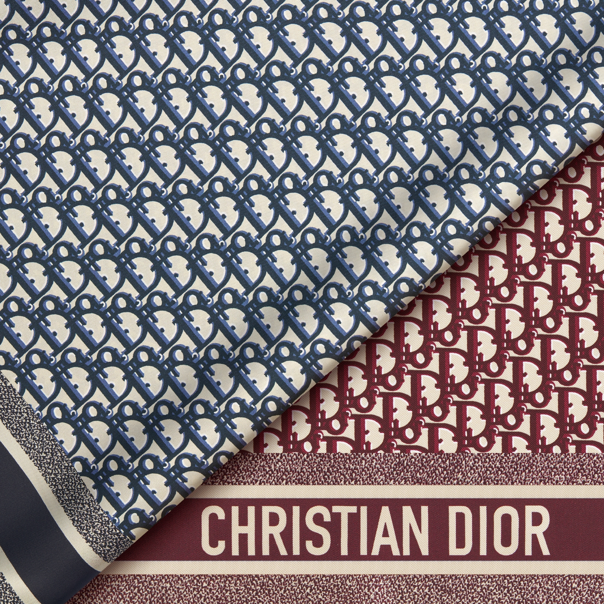 Dior Oblique Diortwin 90 Square Scarf