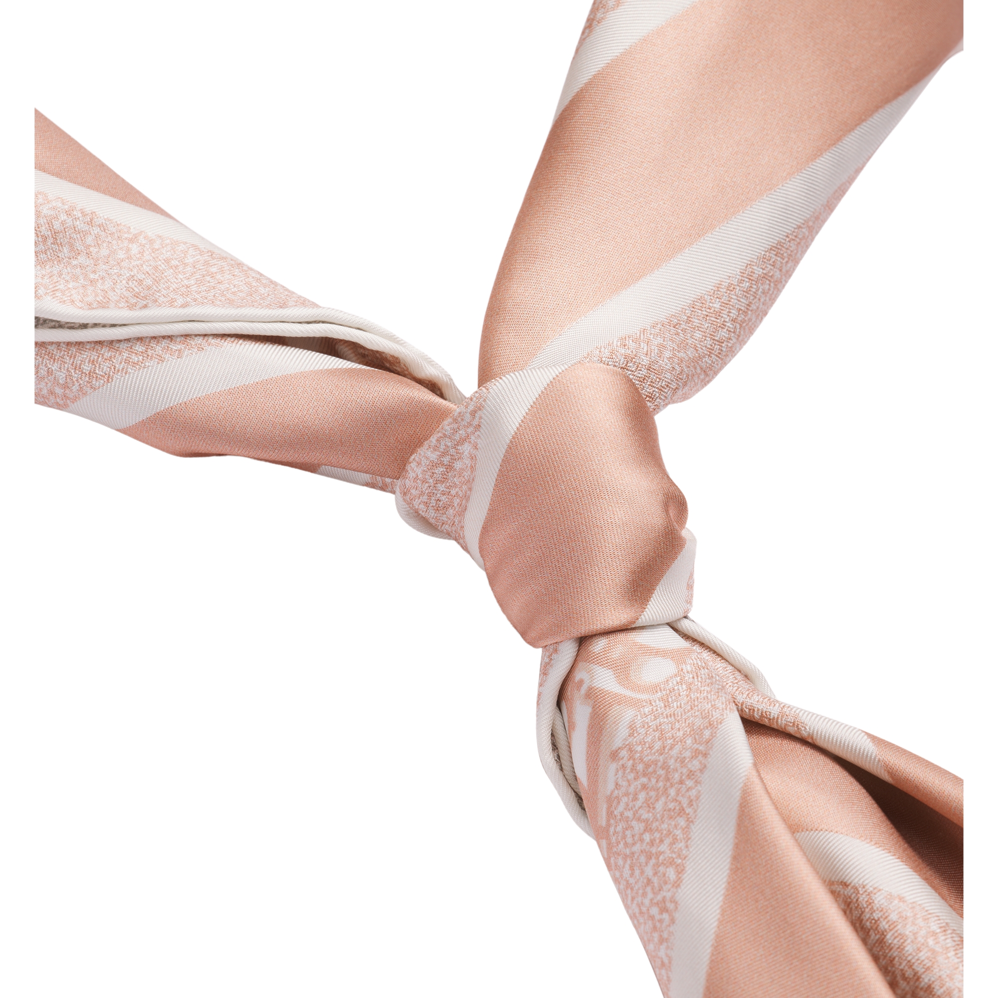 Dior Oblique Diortwin 90 Square Scarf Rose des Vents and Gray Silk Twill E12