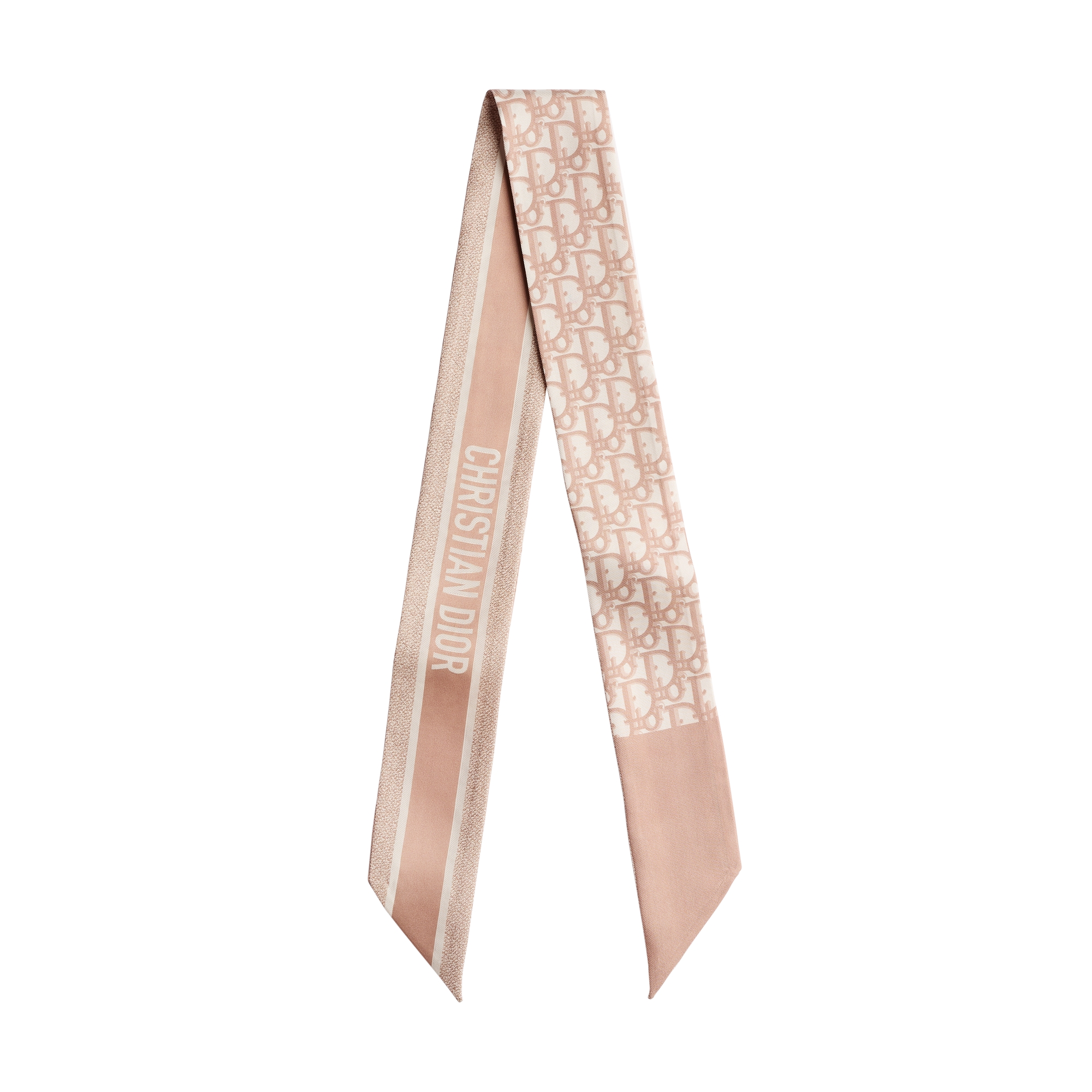 Dior Oblique Mitzah Scarf Rose des Vents Silk Twill E01