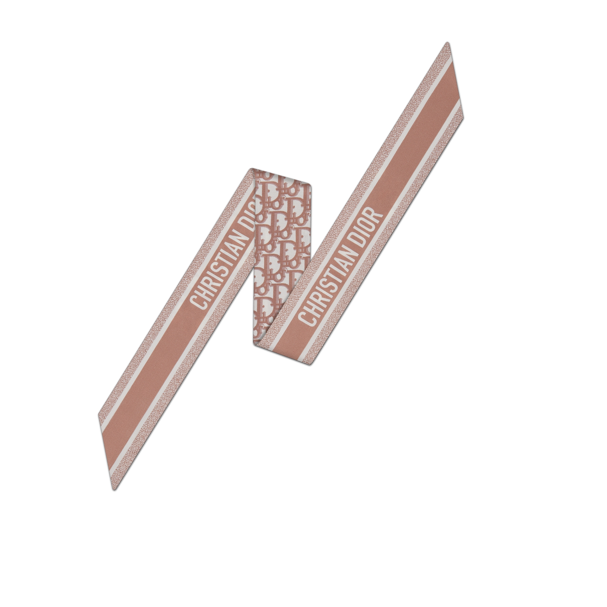 Dior Oblique Mitzah Scarf Rose des Vents Silk Twill E08