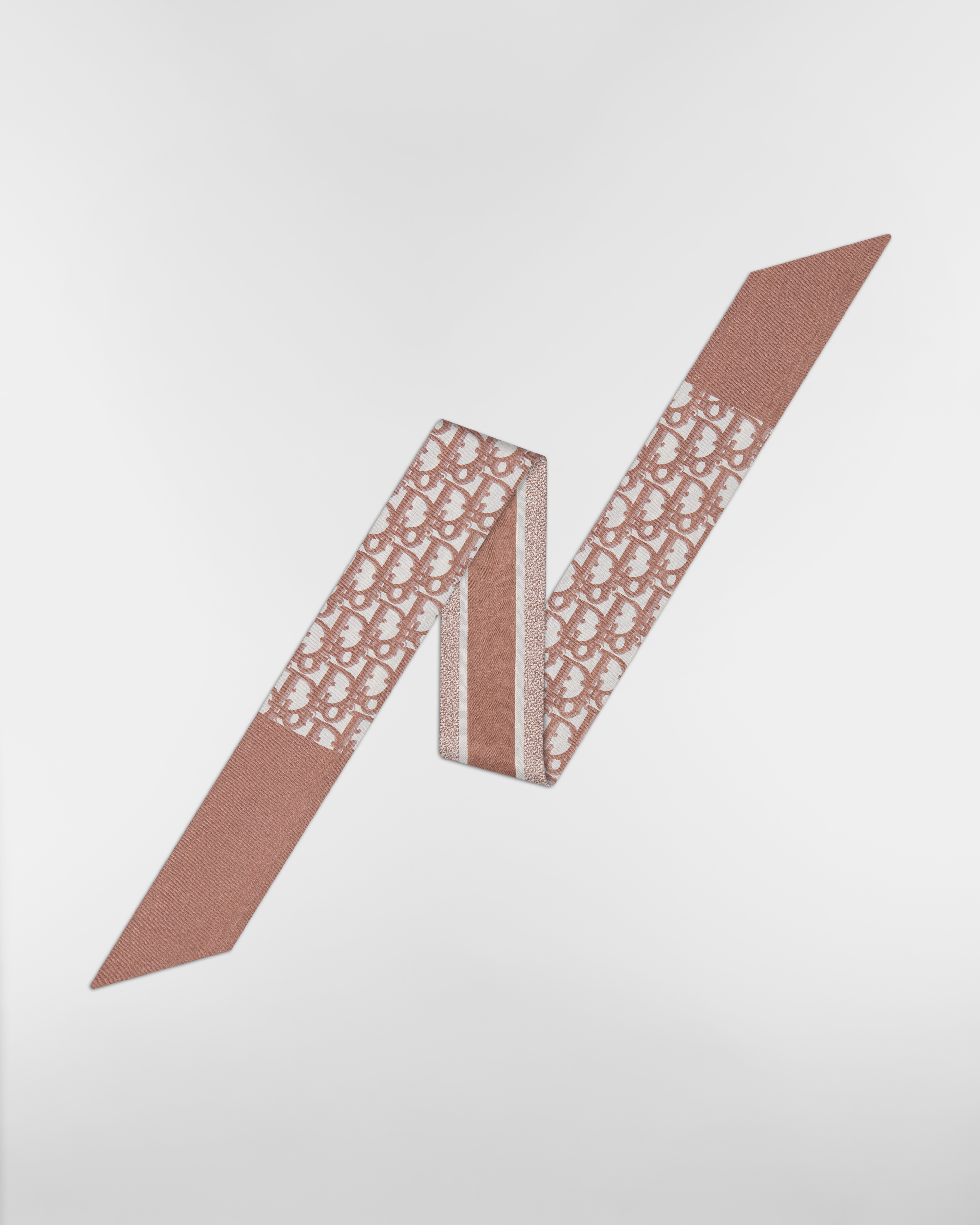 Dior Oblique Mitzah Scarf Rose des Vents Silk Twill E01