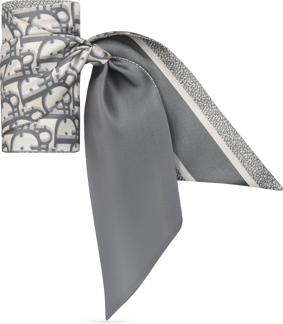 Dior Oblique Mitzah 絲巾 aria_threeQuarterClosedView