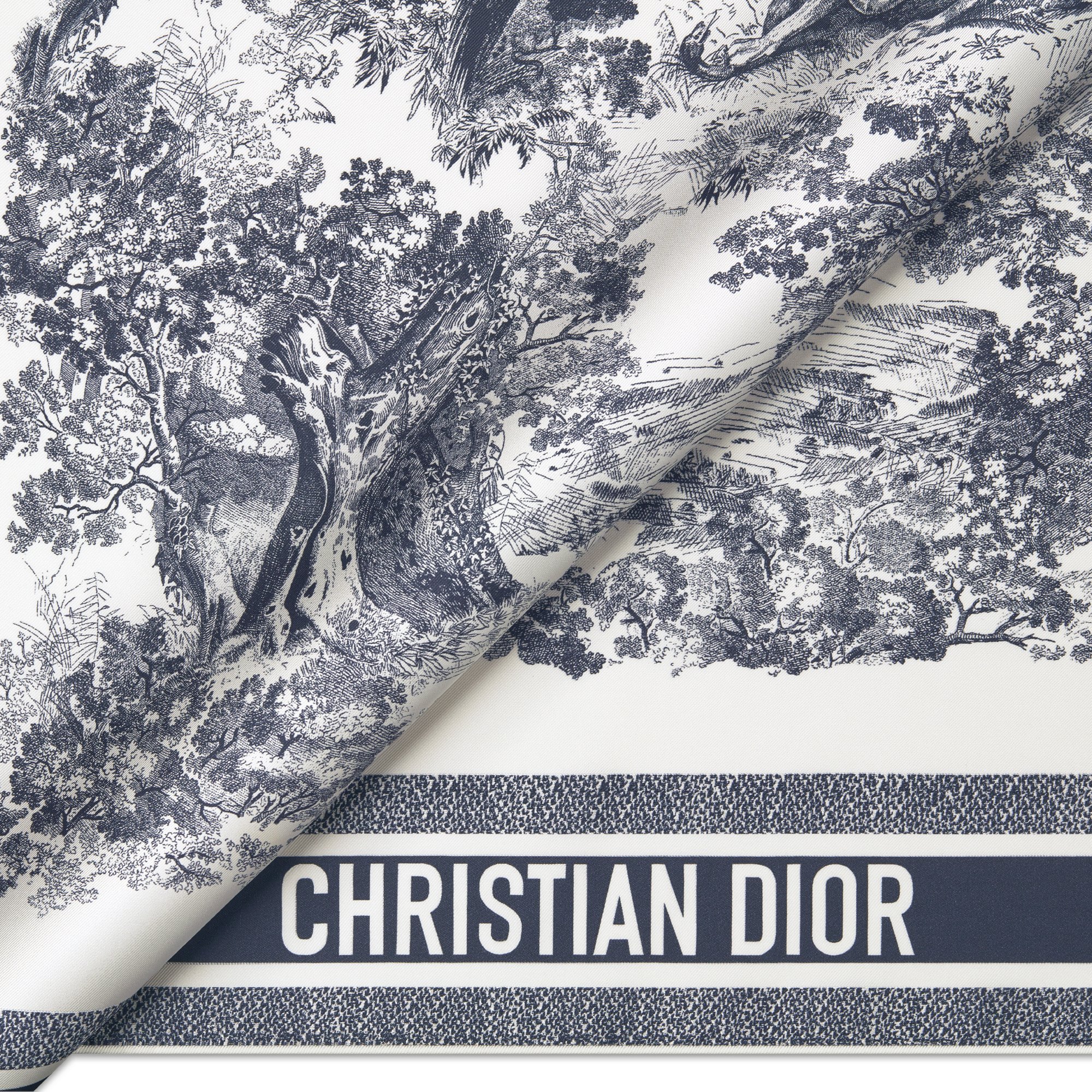 DIOR | 90 スクエアスカーフ トワル ドゥ ジュイ ソヴァージュ シルクツイル