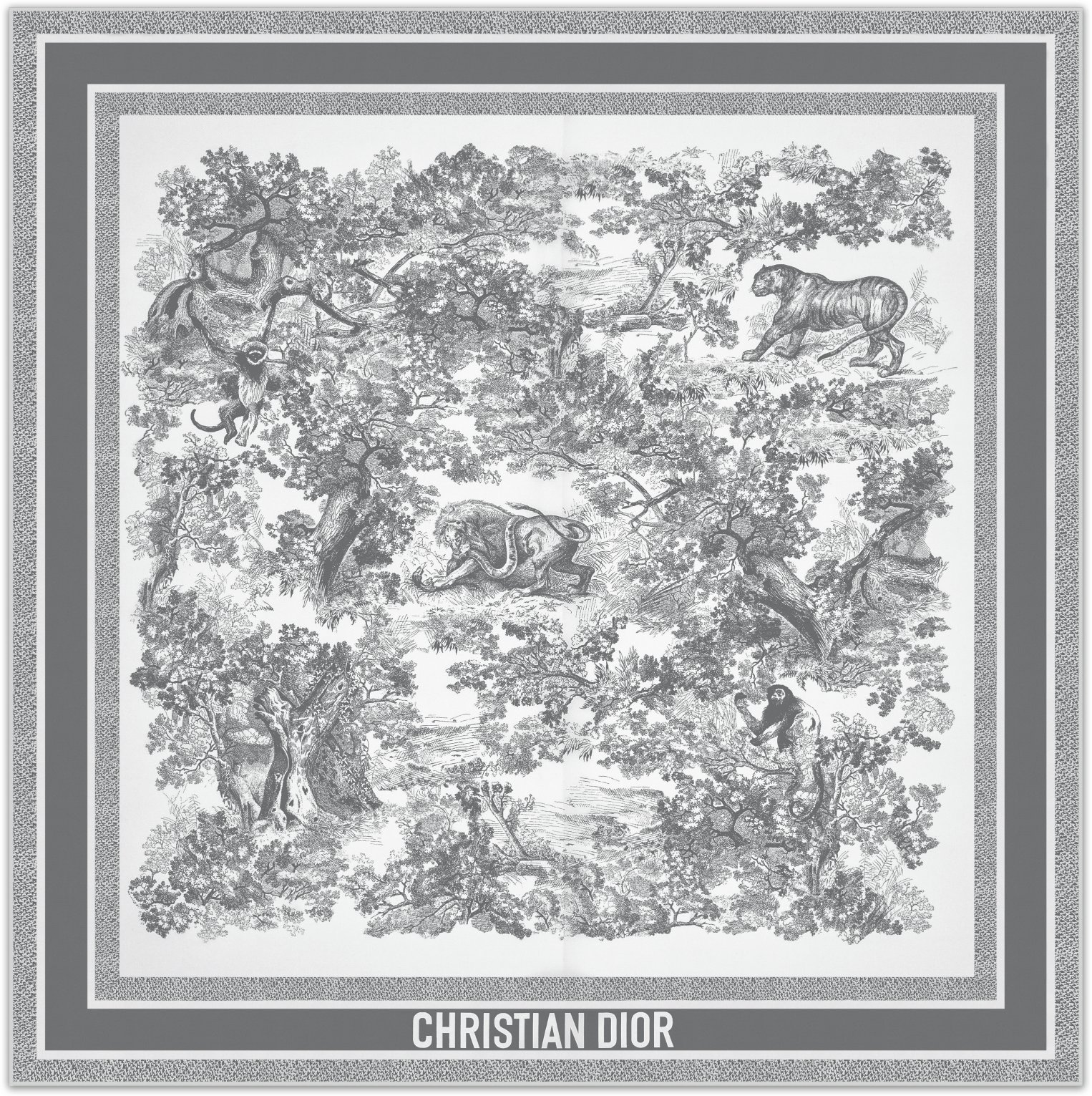Toile de Jouy Sauvage 90 方巾 aria_woman_viewcode_e01