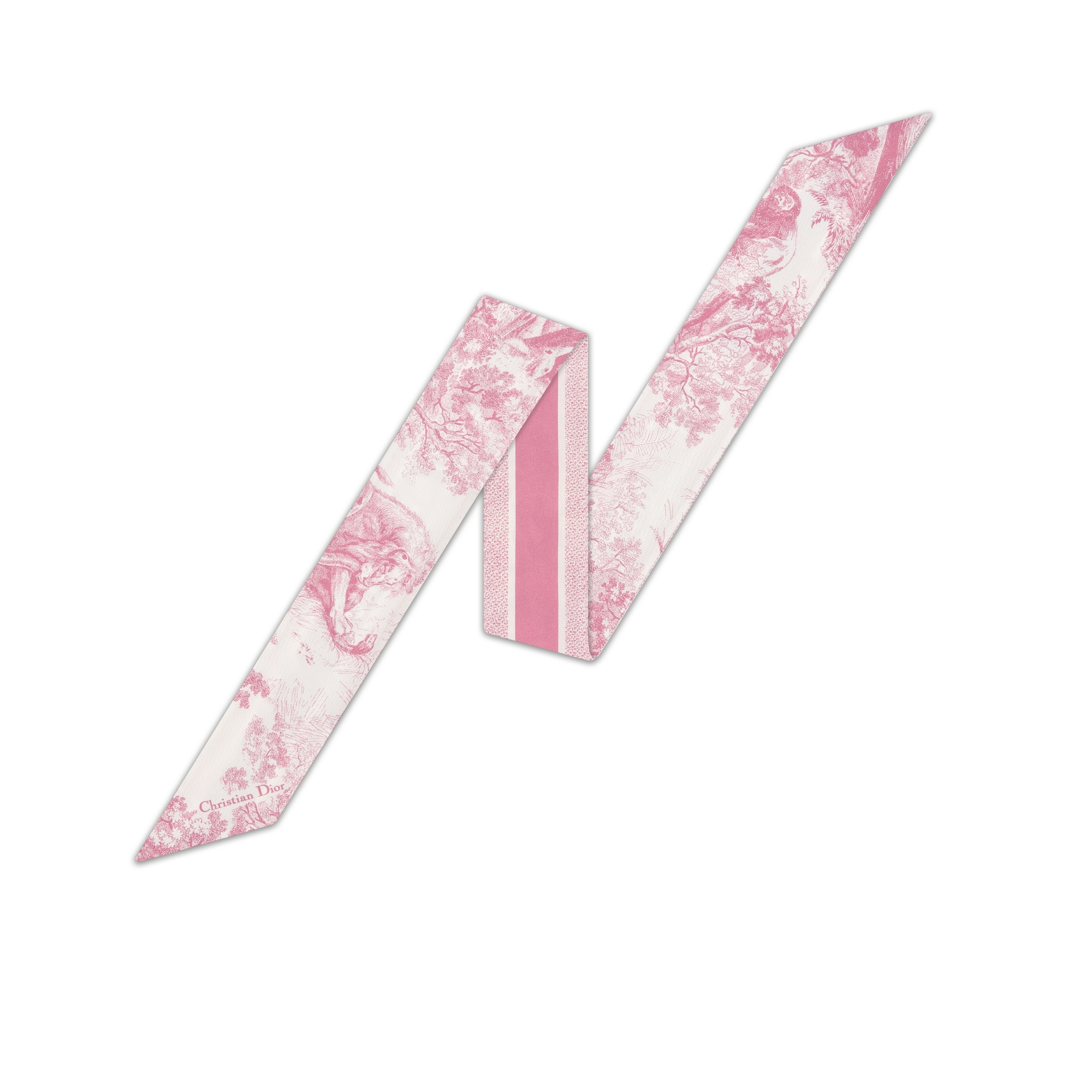 DIORミッツァスカーフ　限定　ホワイト　ピンク DIORミッツァスカーフ 限定 ホワイト ピンク Brand Max】ルイ