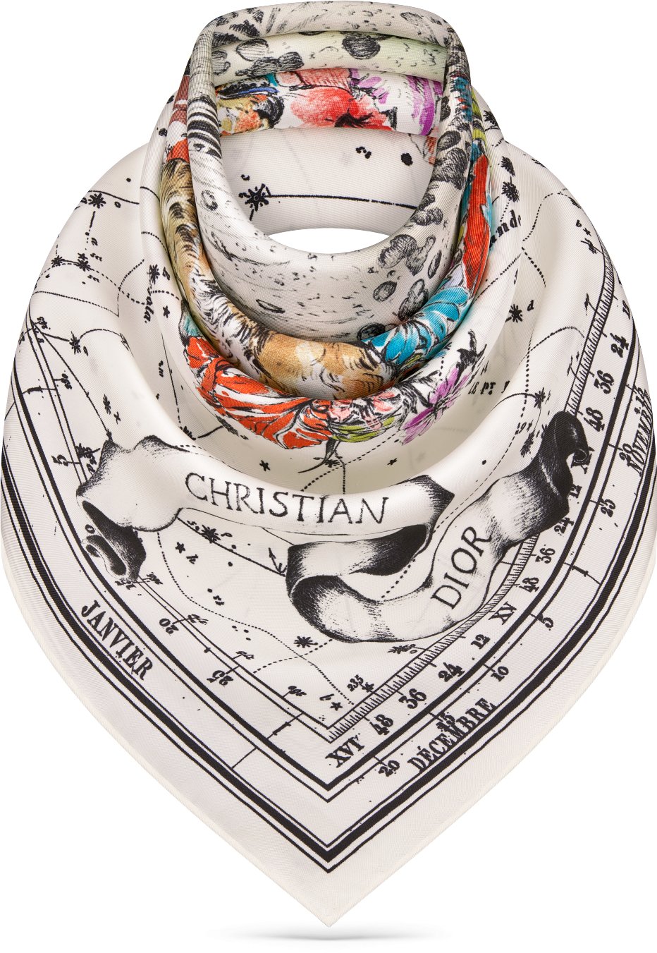 Dior Zodiac 90 スクエアスカーフ