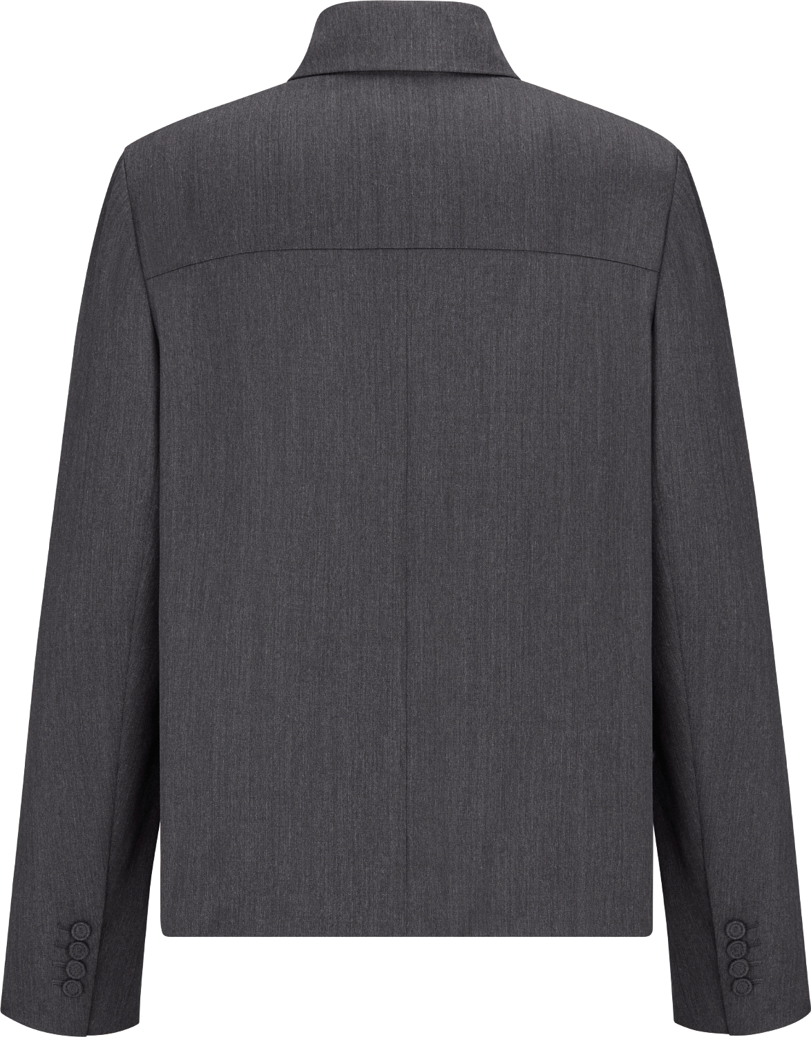 Classic Zip Jacket Gray Wool Blend Twill DIOR