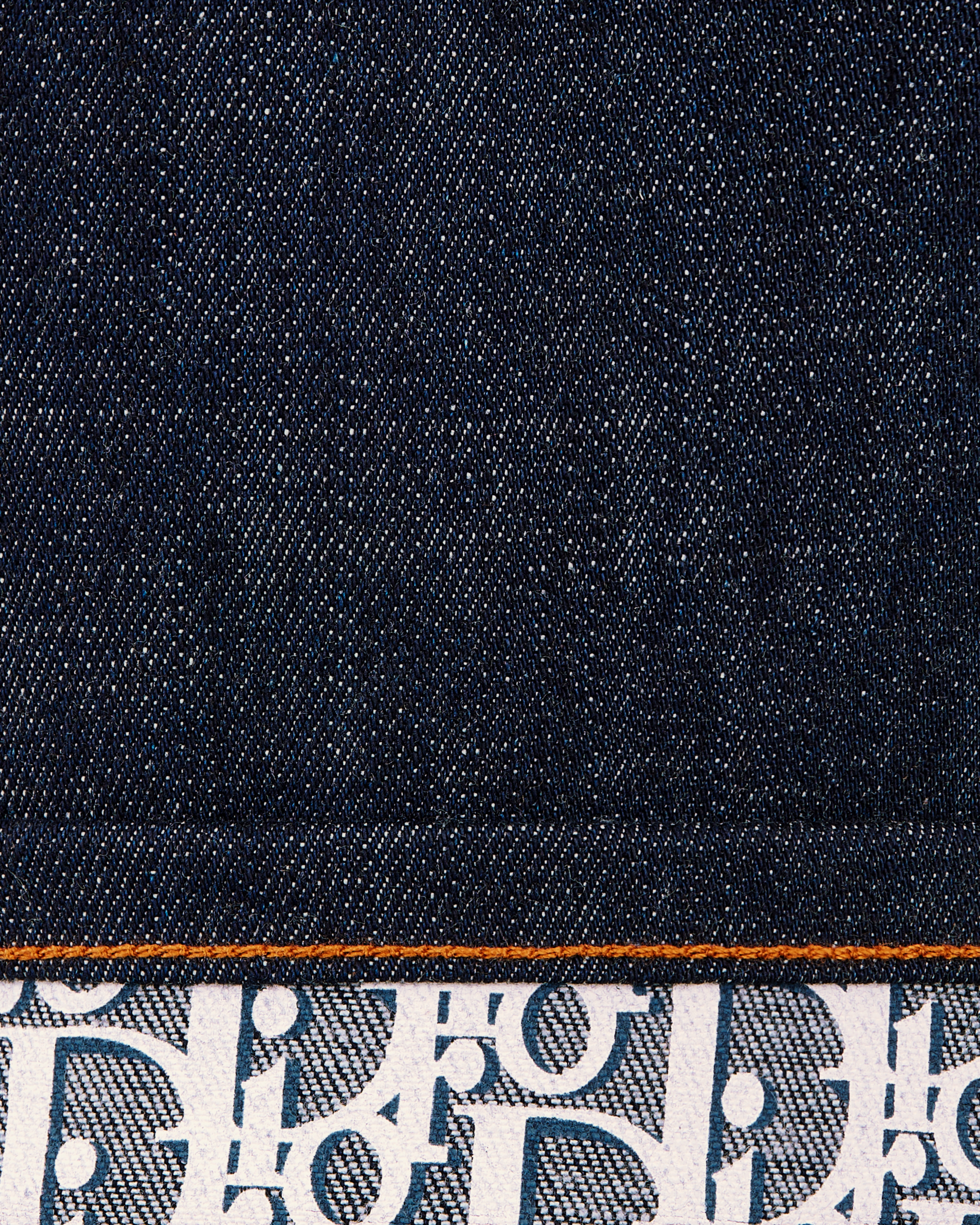 Long Slim-Fit Dior Oblique Jeans Blue Raw Cotton Denim E09