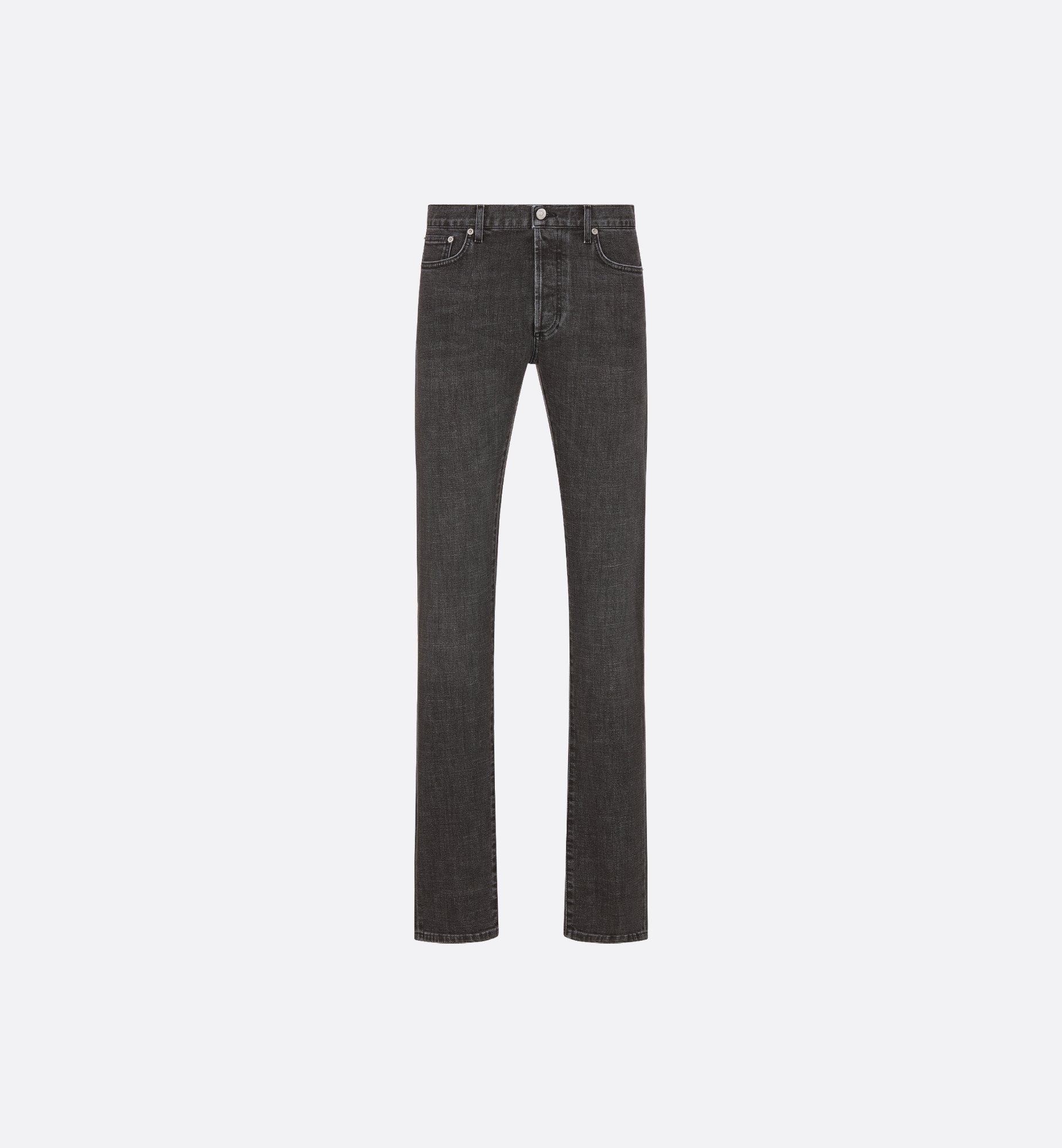 Long Slim-Fit Jeans Gray Cotton Denim | DIOR Long Slim-Fit Jeans Gray Cotton Denim | DIOR