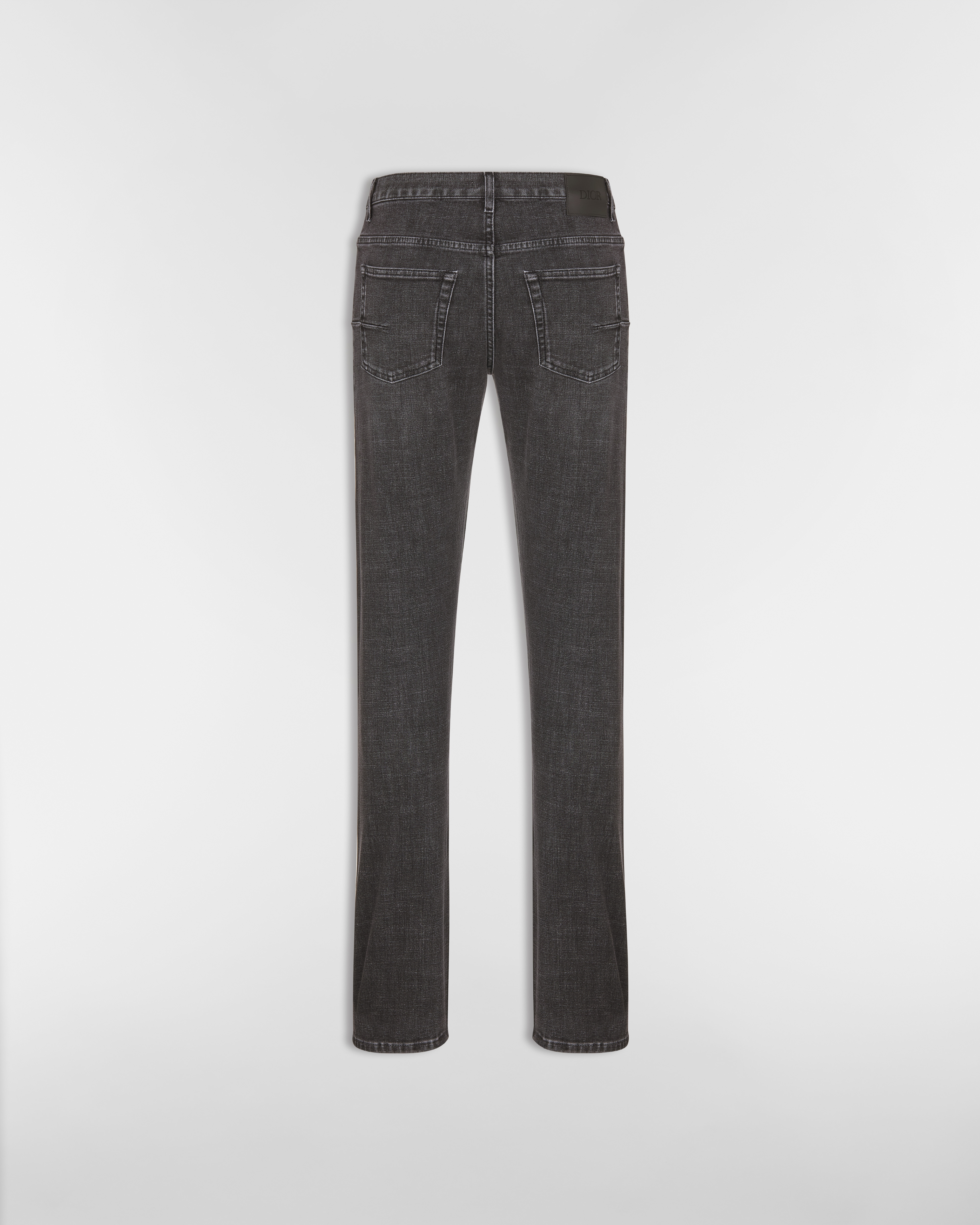 Lange Slim Fit Jeans Baumwolldenim in Grau E08