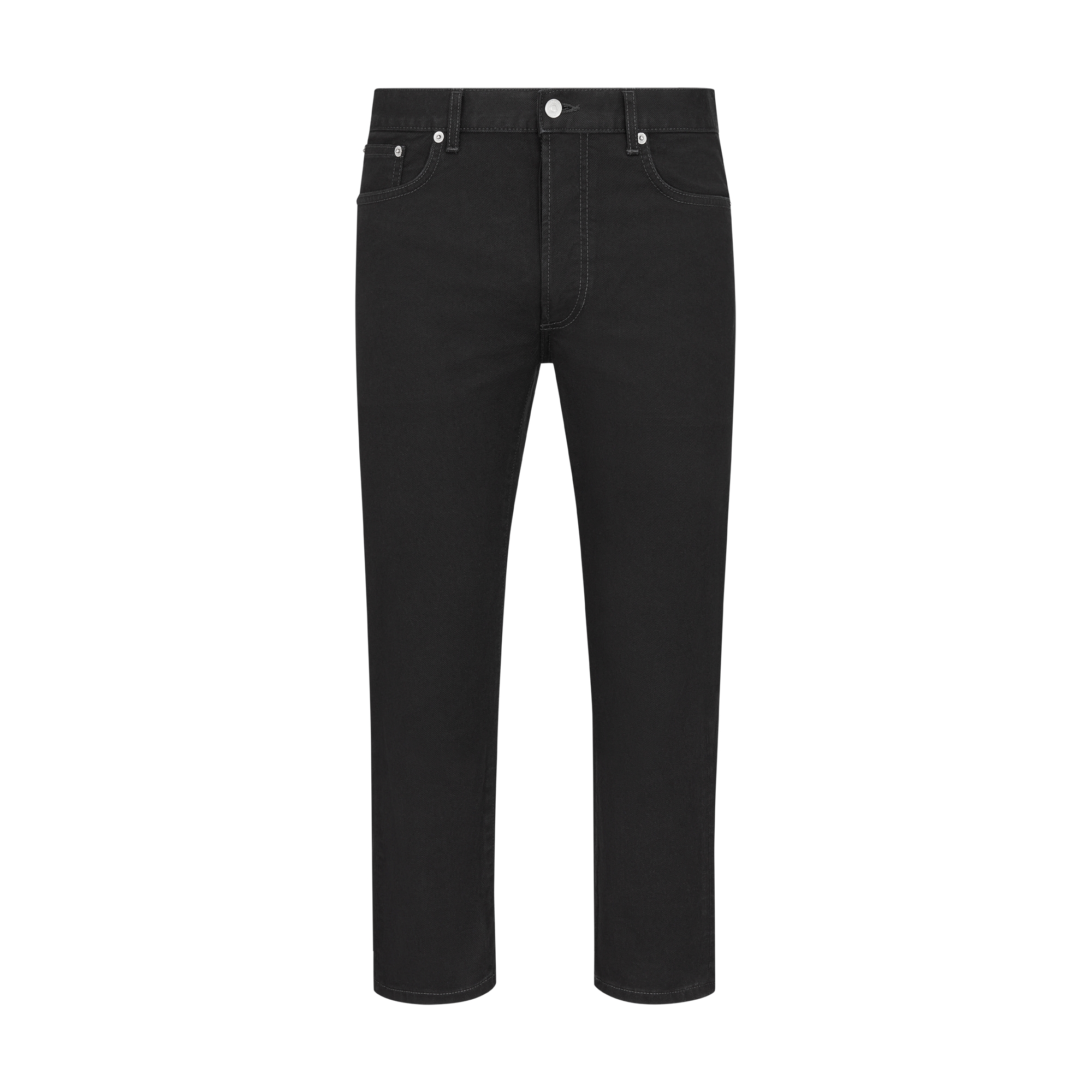 Slim-Fit Jeans Black Cotton Denim E01