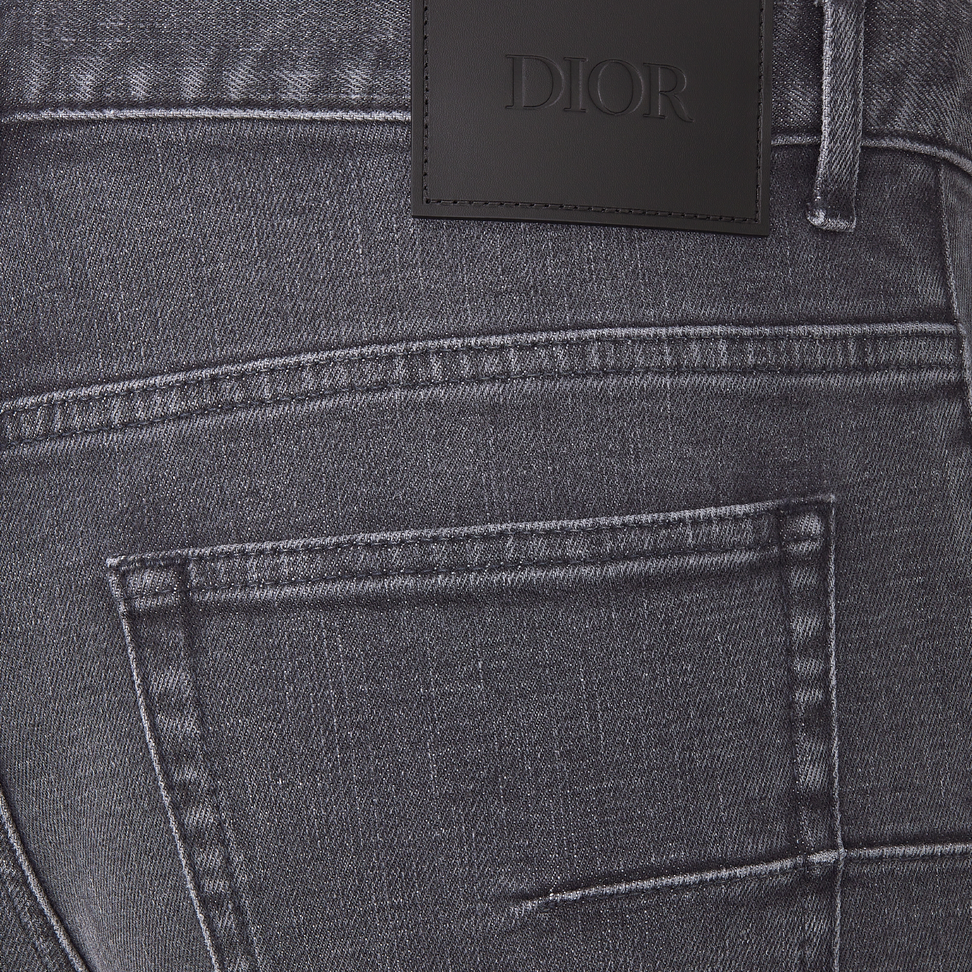 Dior オム ダークグレー ストレートデニム 難あり 2025年最新