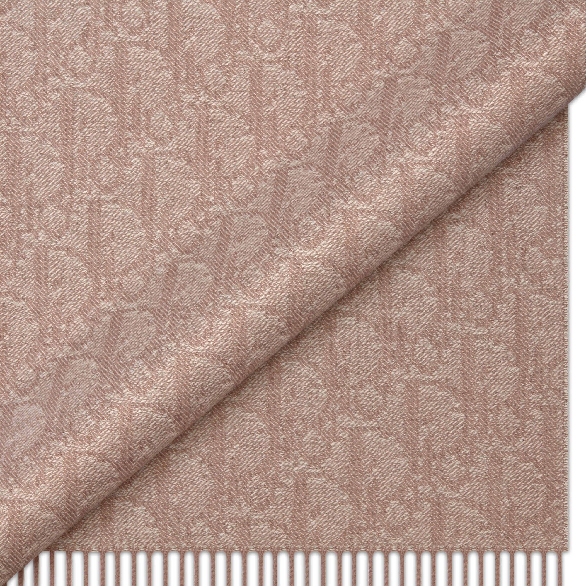 Dior Oblique Double-Sided Scarf Beige Cashmere and Wool E09