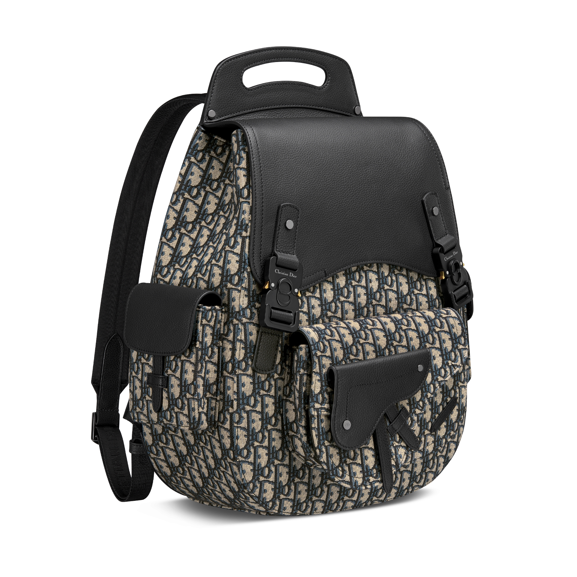 Maxi Gallop Rucksack Dior Oblique Jacquard in Beige und Schwarz und ...