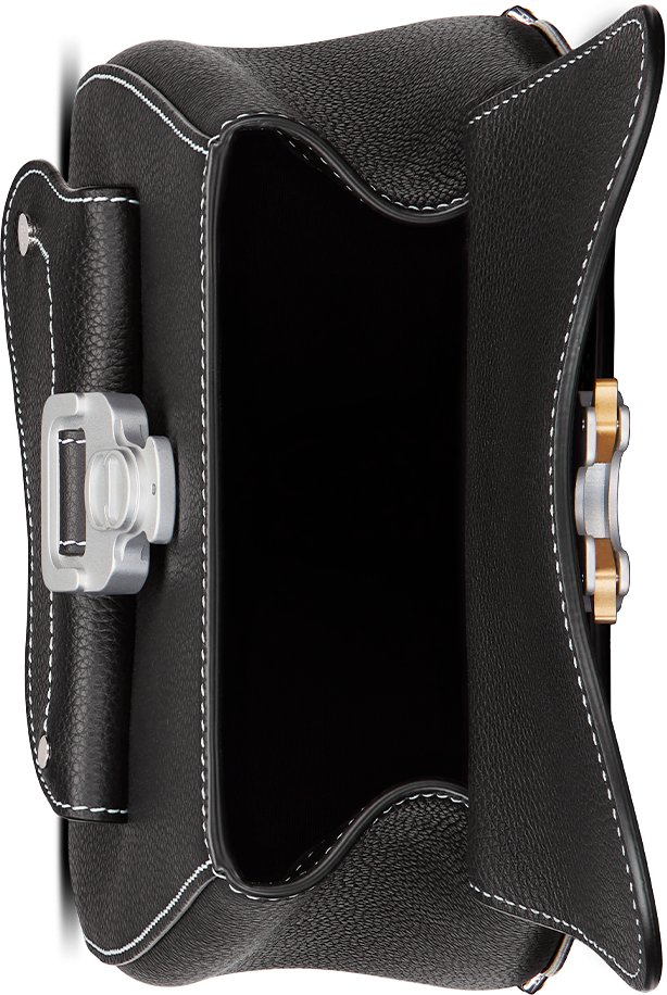 DIOR Gallop Sling Bag Black Grained Calfskin Men