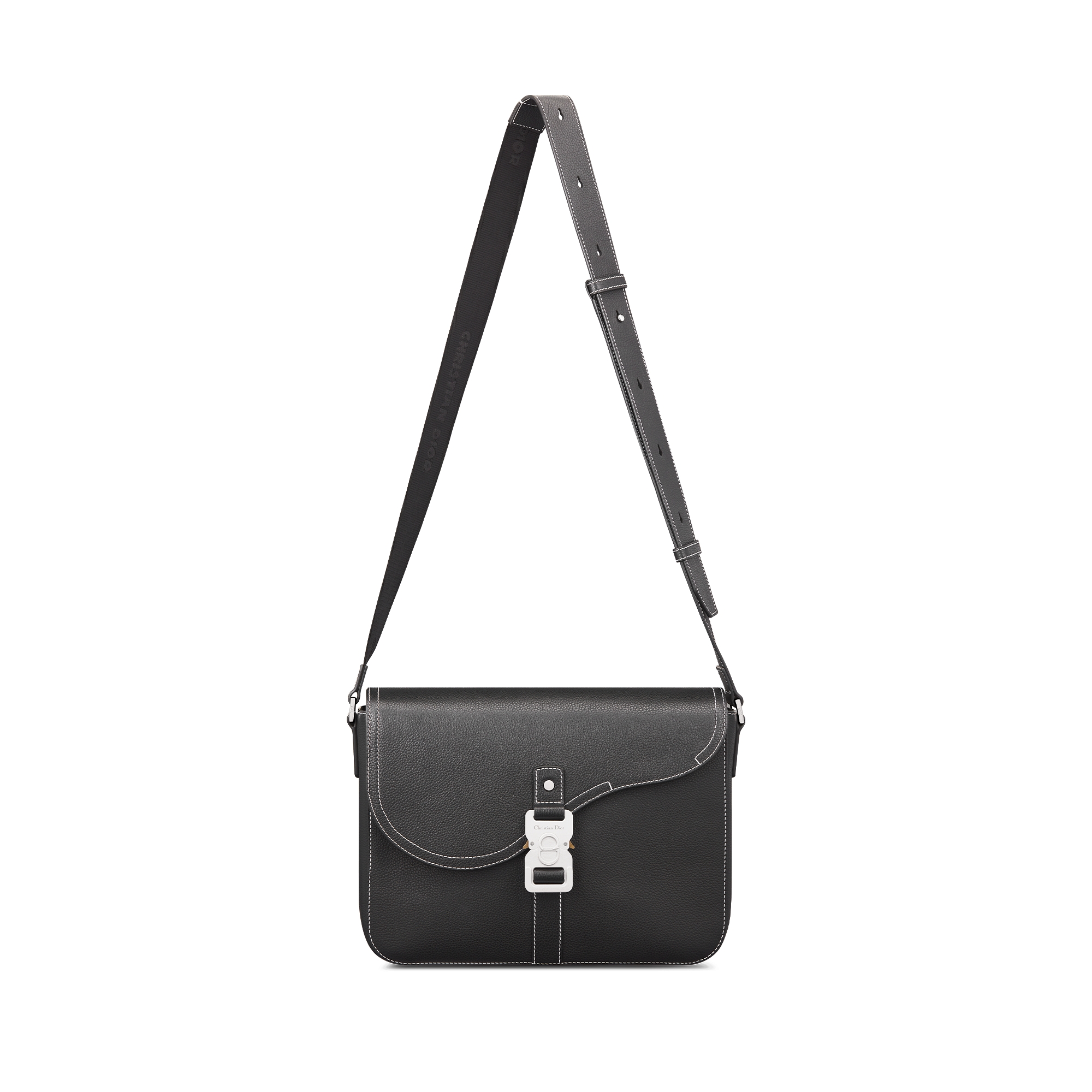 Medium Saddle Messenger Bag with Flap