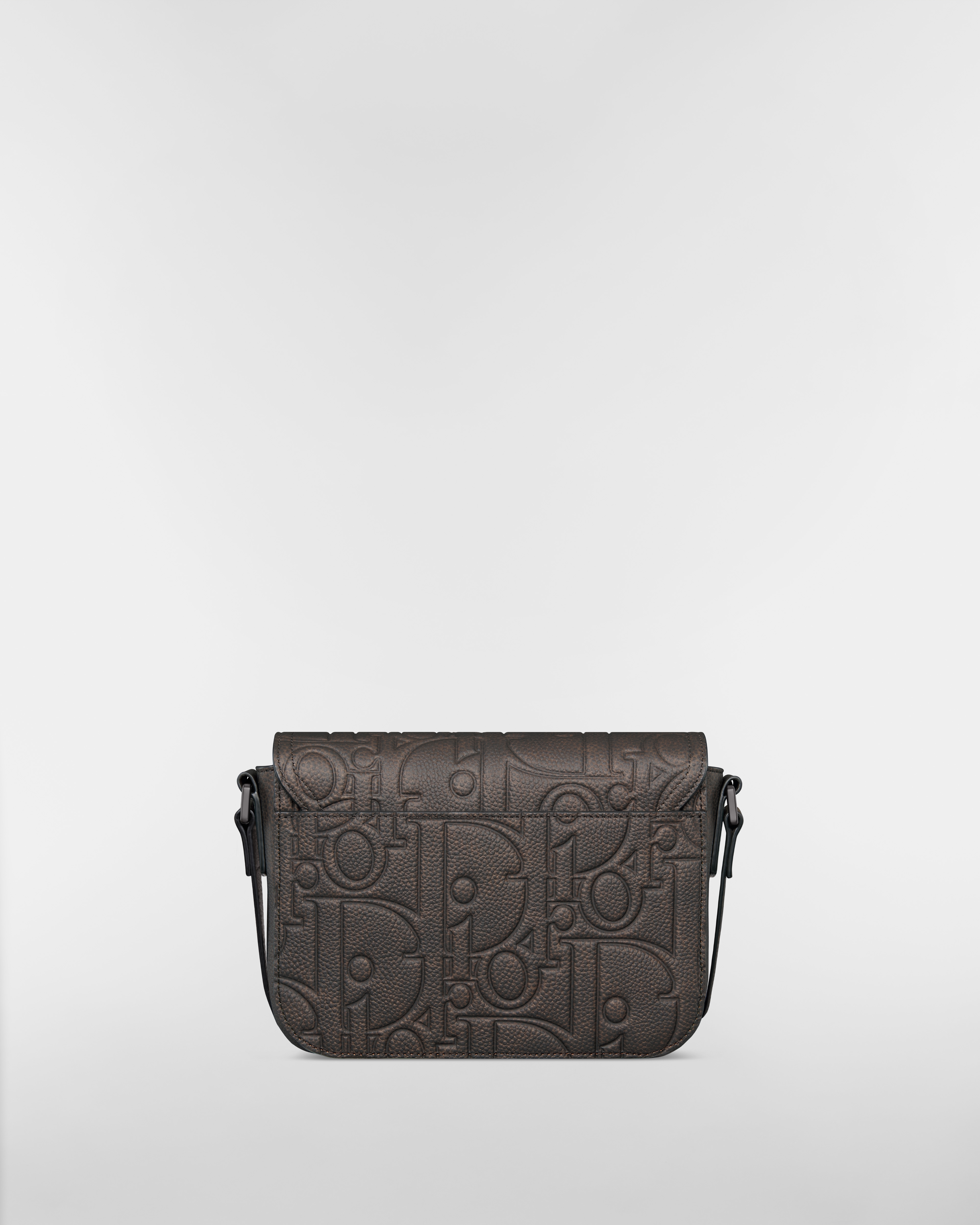 Small Saddle Messenger Bag with Flap Brown Dior Gravity Vintage Leather E08