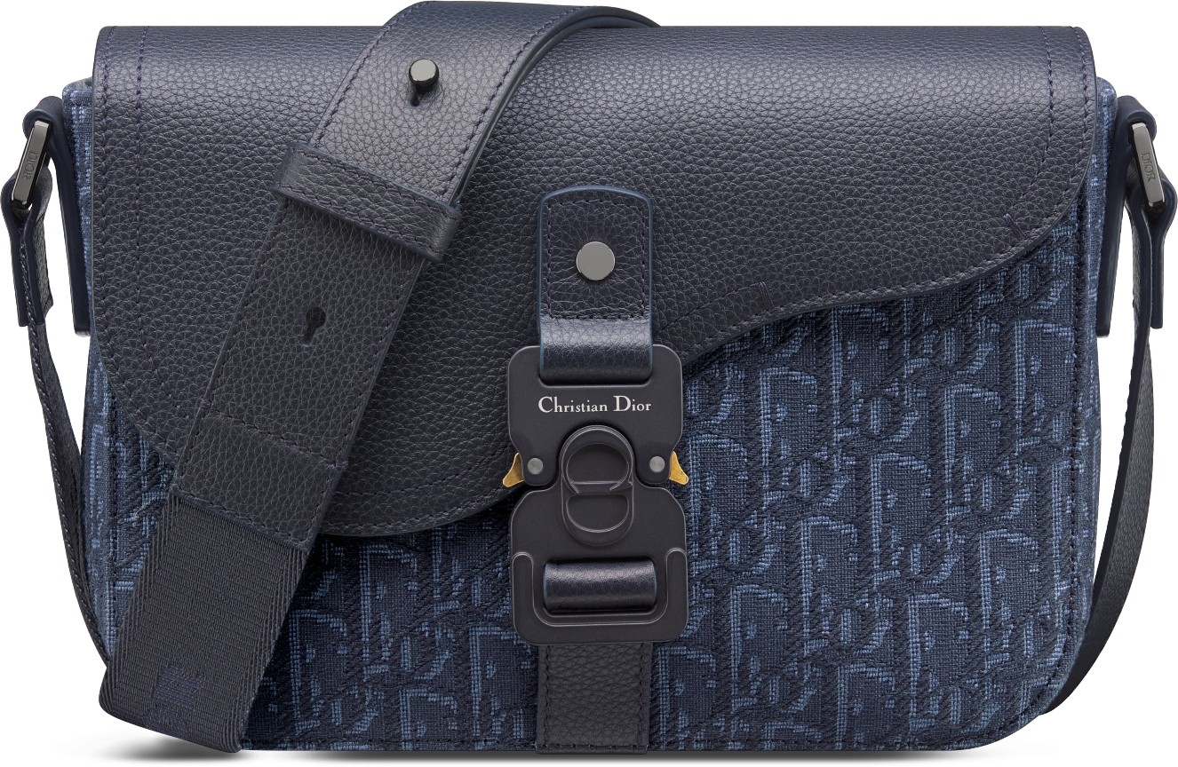 Dior navy saddle bag best sale