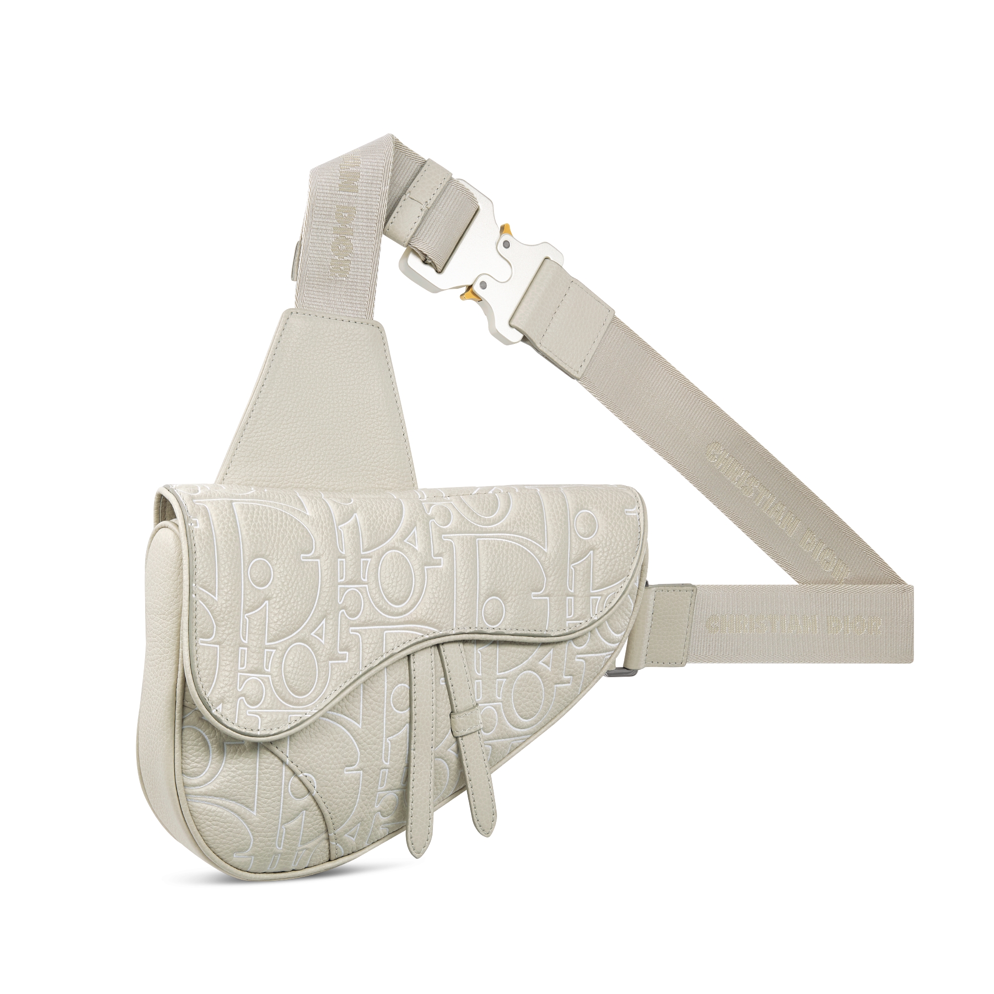 Saddle Bag Beige Dior Gravity Outline Leather and Beige Grained Calfskin E03