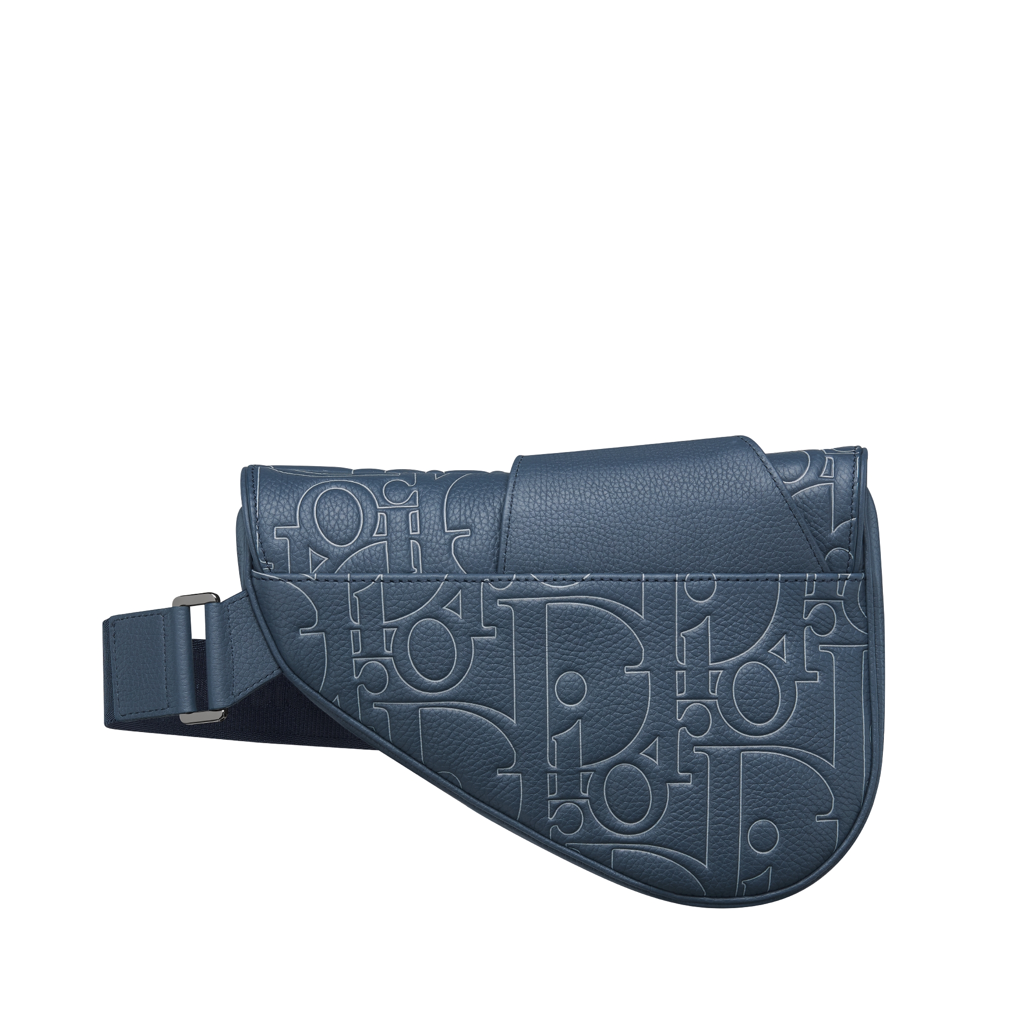 Saddle Bag Navy Blue Dior Gravity Outline Leather and Navy Blue Grained Calfskin E08