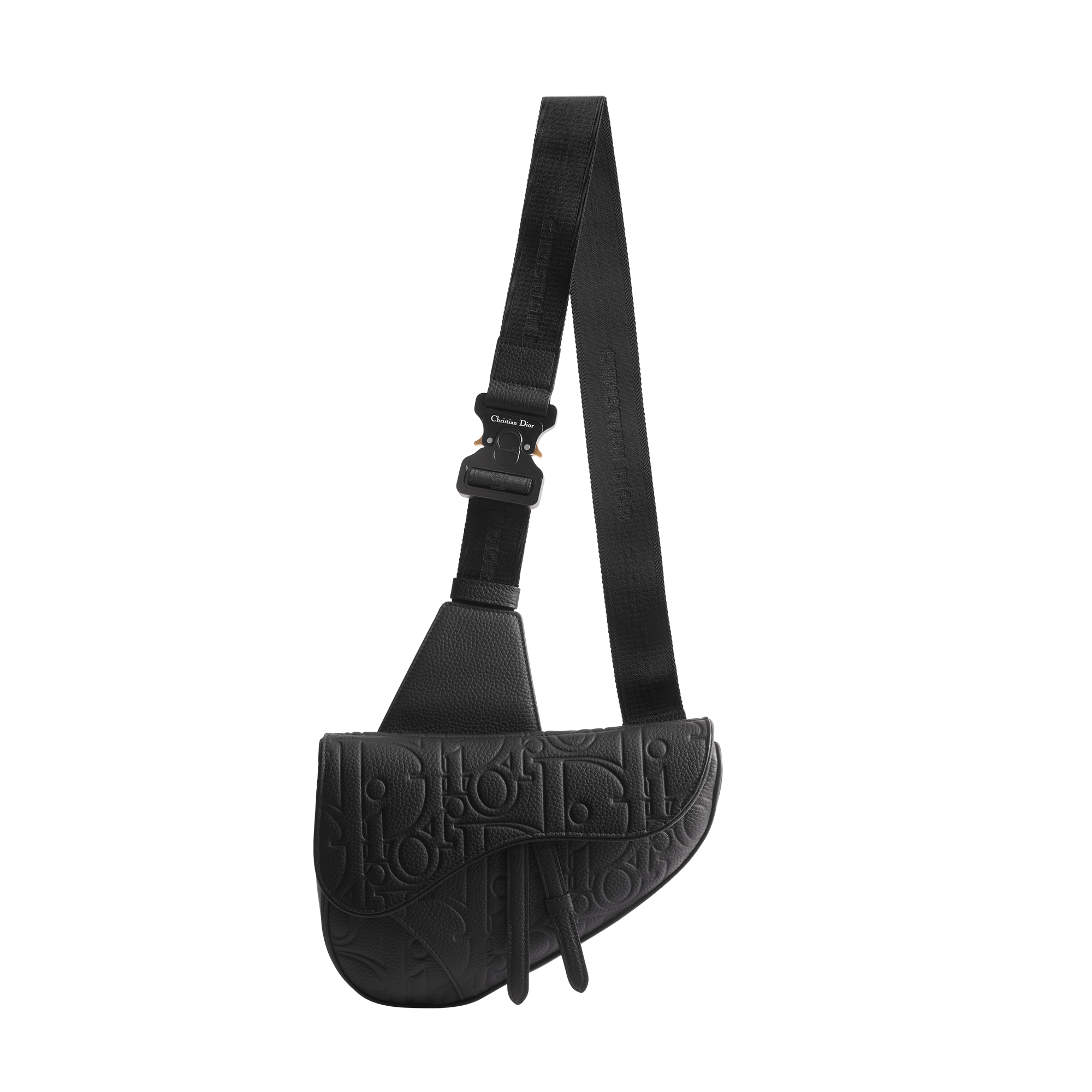 Saddle Bag Black Dior Gravity Leather and Black Grained Calfskin E01