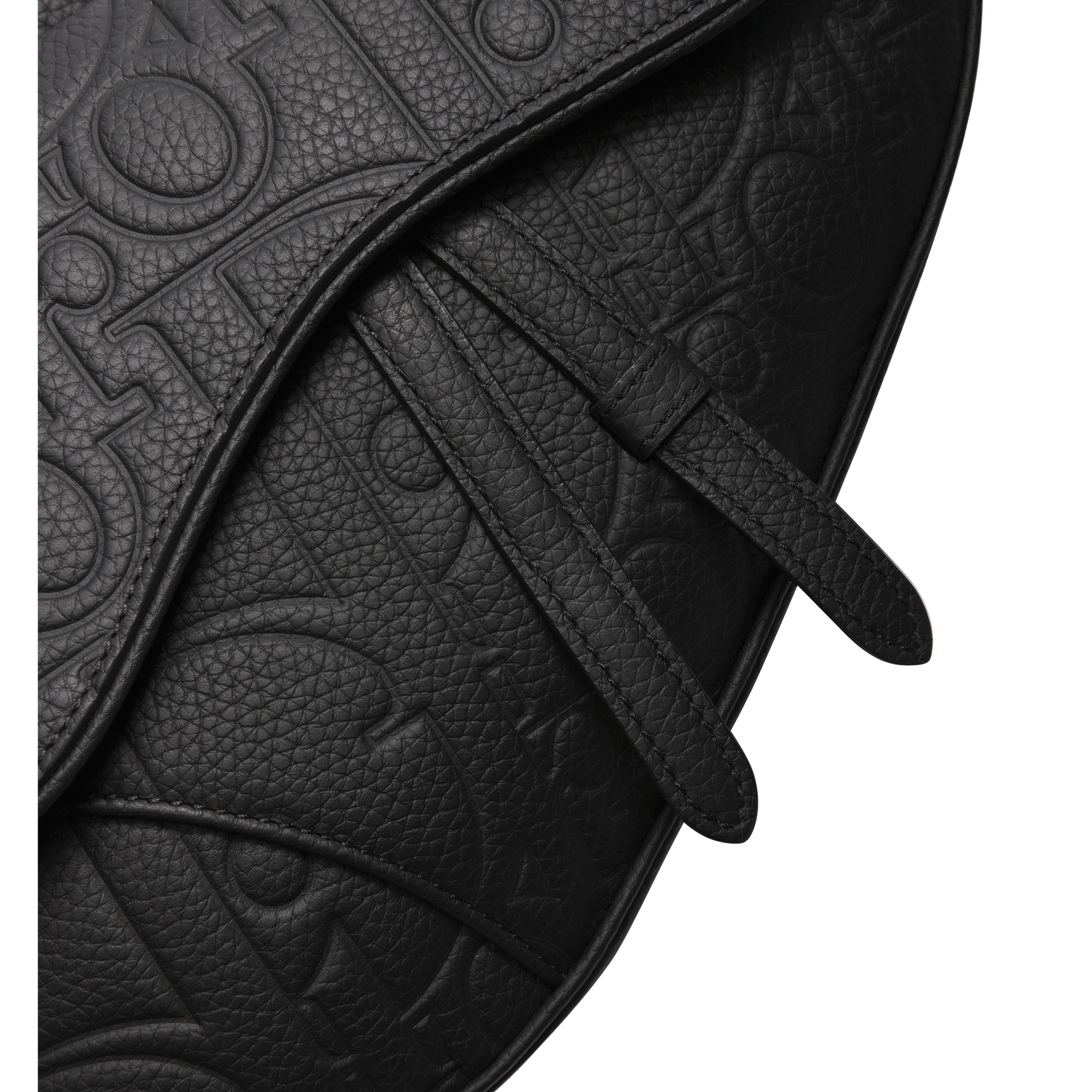 Saddle Bag Black Dior Gravity Leather and Black Grained Calfskin E09