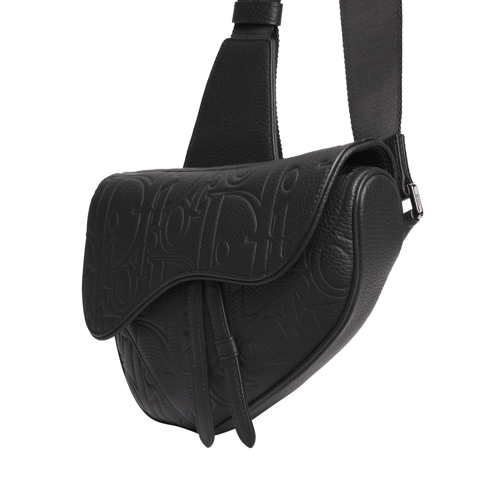 Saddle Bag Black Dior Gravity Leather and Black Grained Calfskin E10