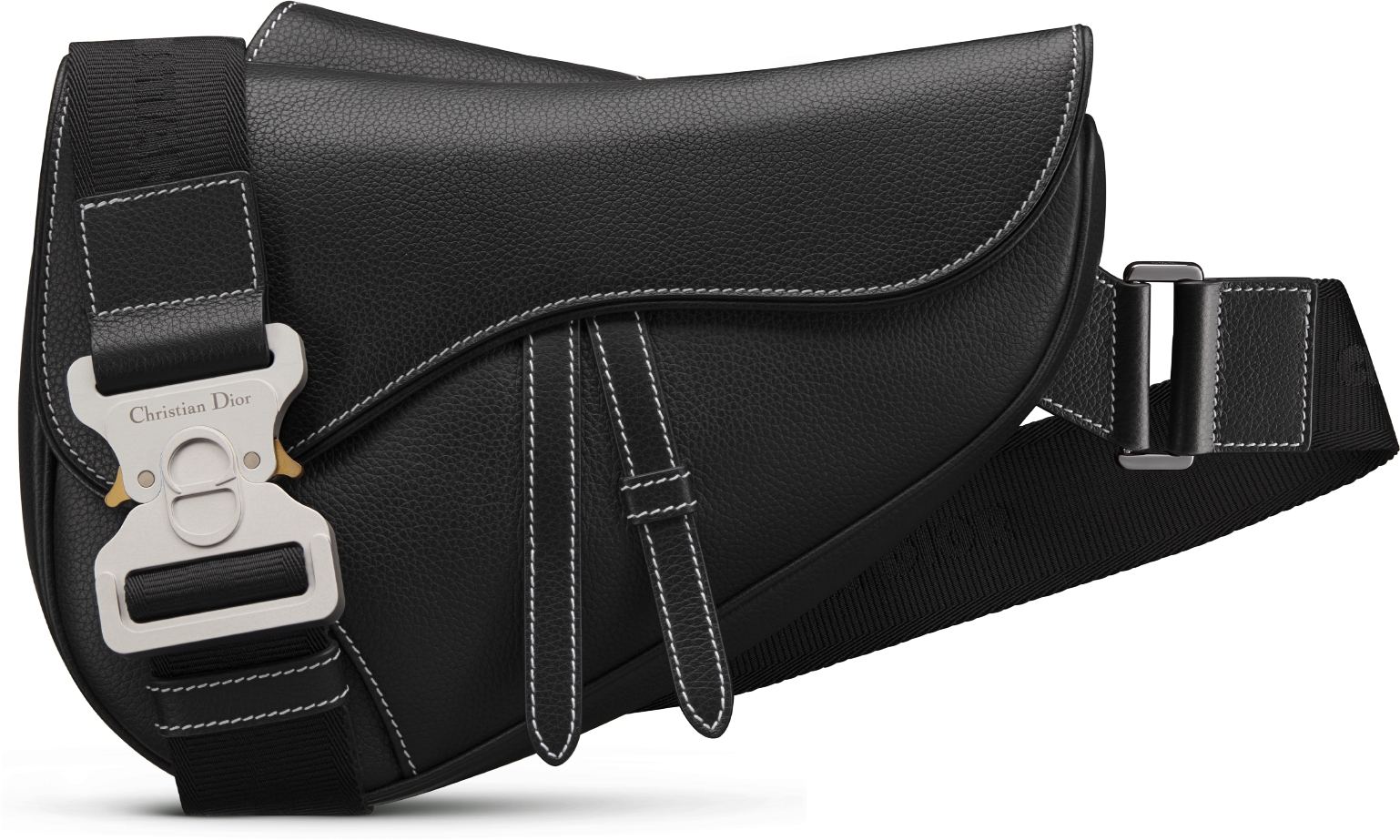 Saddle Bag Black Grained Calfskin DIOR