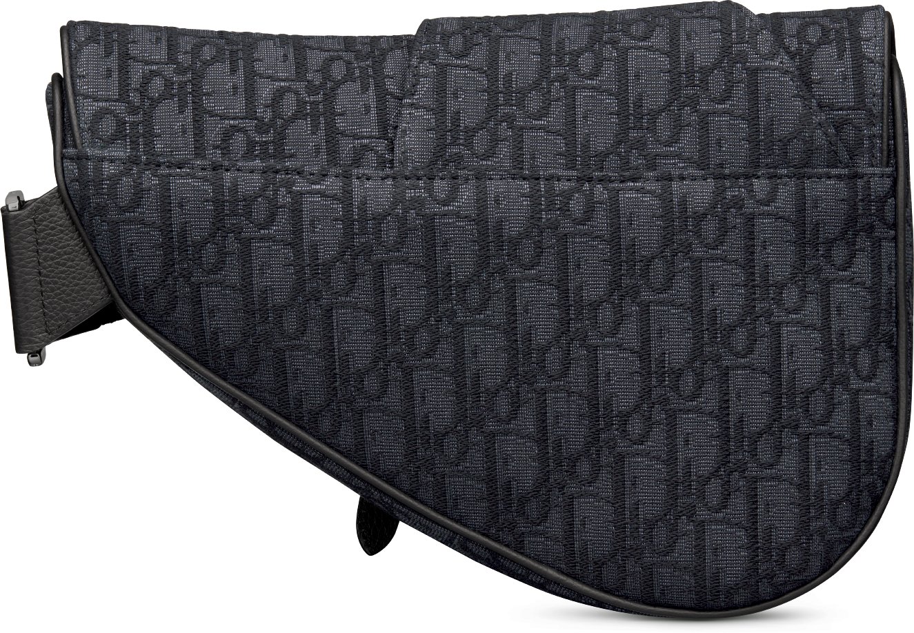 Saddle Bag Black Dior Oblique Jacquard DIOR