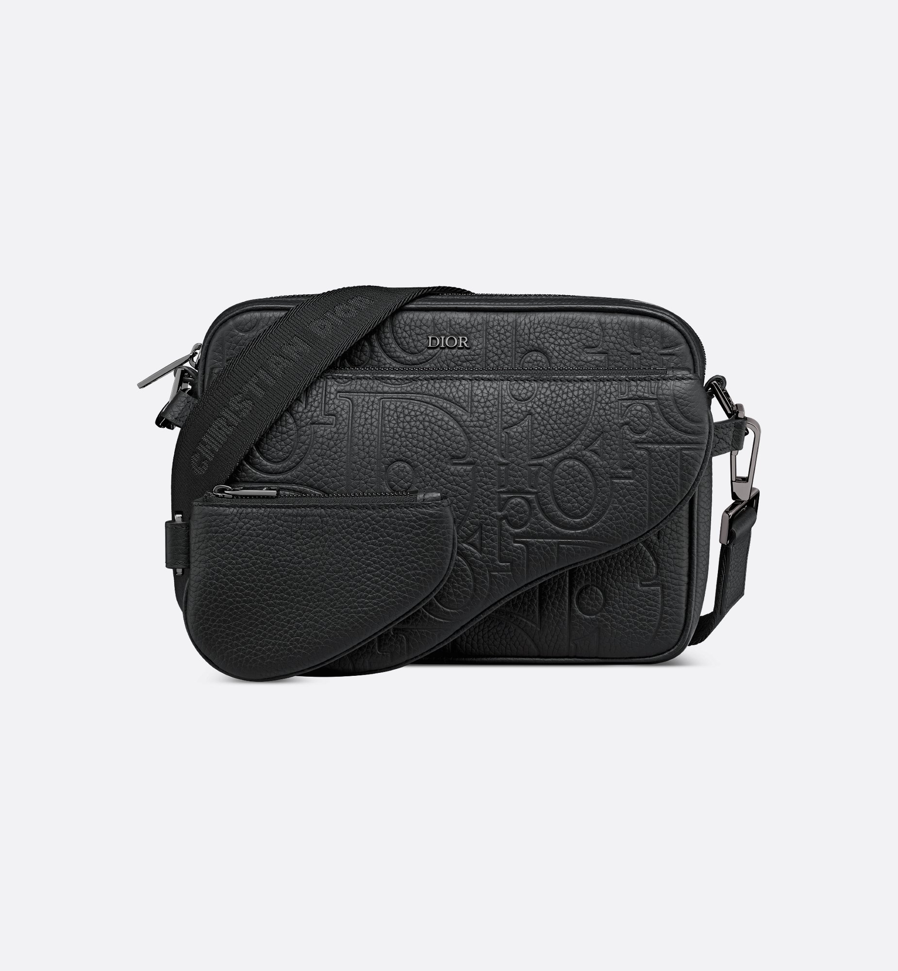 DIOR | Saddle バッグ ディオール グラビティ レザー & グレ DIOR | Saddle バッグ ディオール グラビティ レザー & グレ