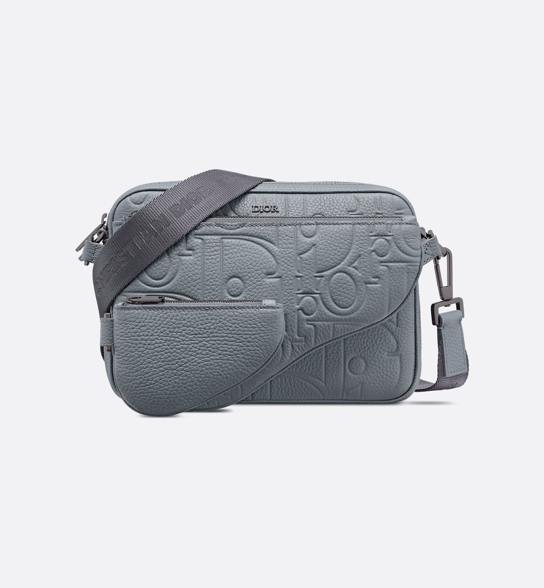 DIOR | Saddle バッグ ディオール グラビティ レザー & グレ DIOR | Saddle バッグ ディオール グラビティ レザー & グレ