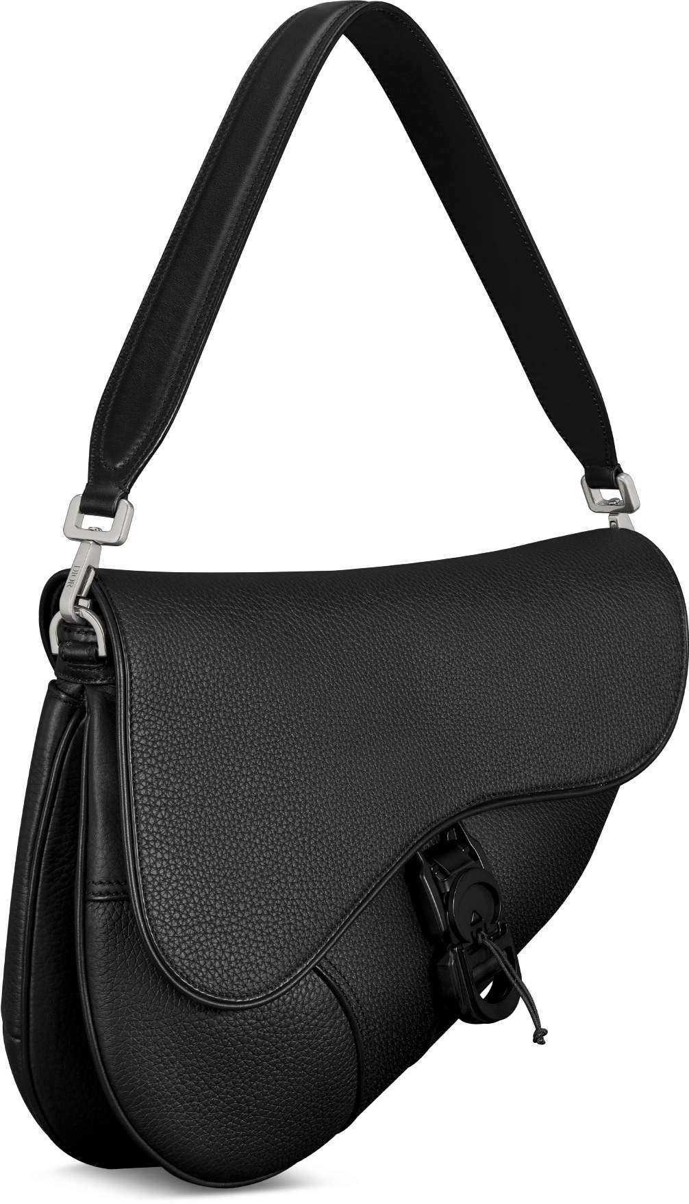 Dior saddle bag black canvas best sale