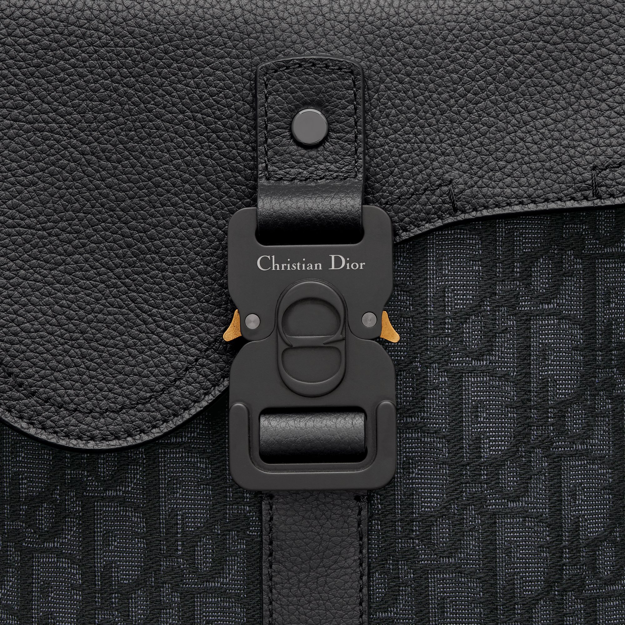 Dior oblique saddle bag black new arrivals