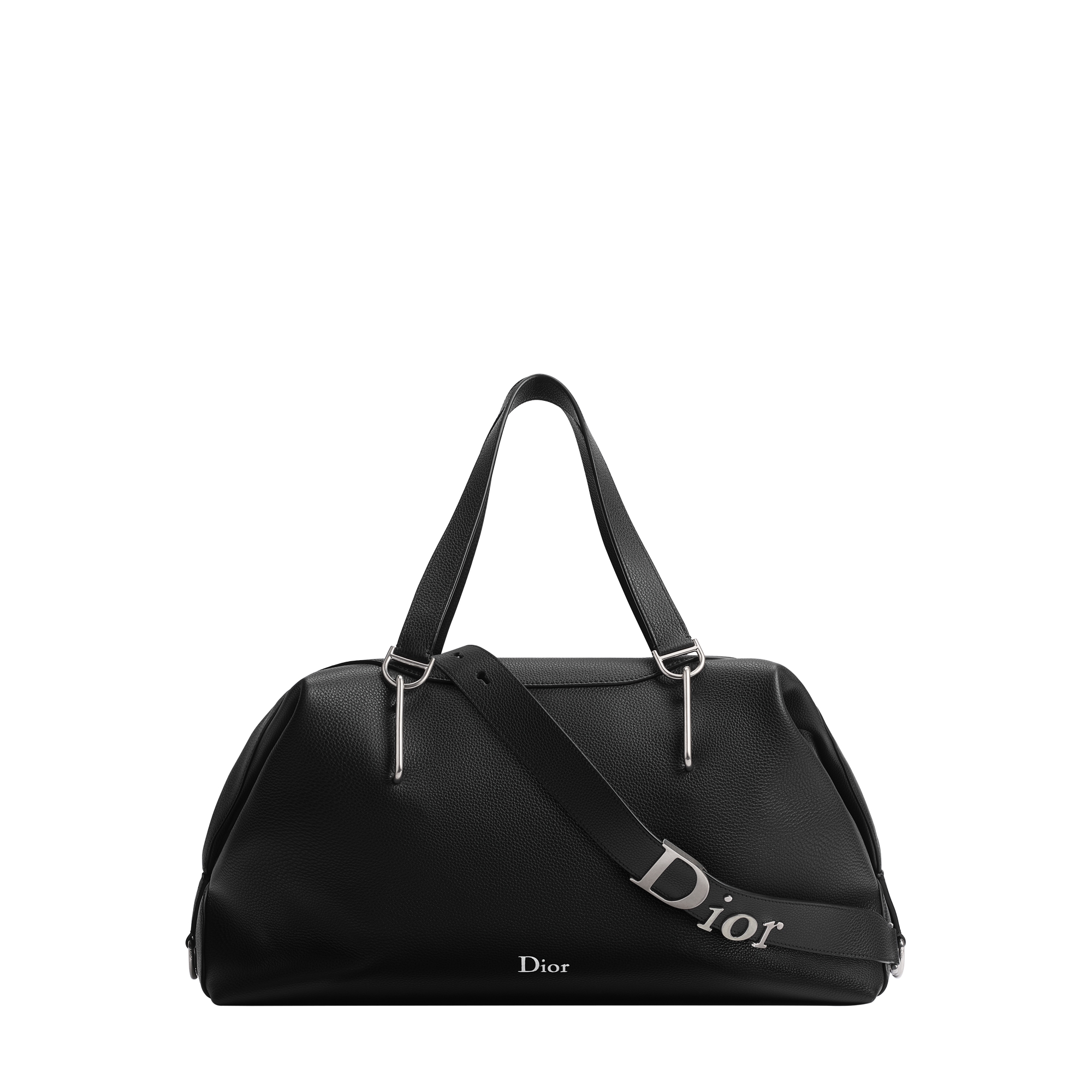 Dior Bolt Weekender Bag Black Grained Calfskin | DIOR US