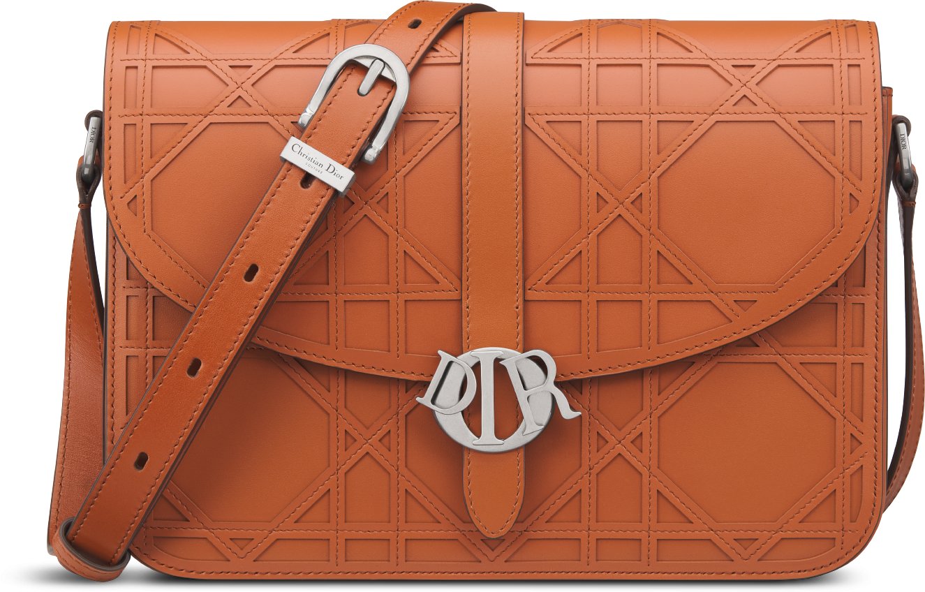 Dior Charm Bag Cognac Cannage Cosmo Leather DIOR