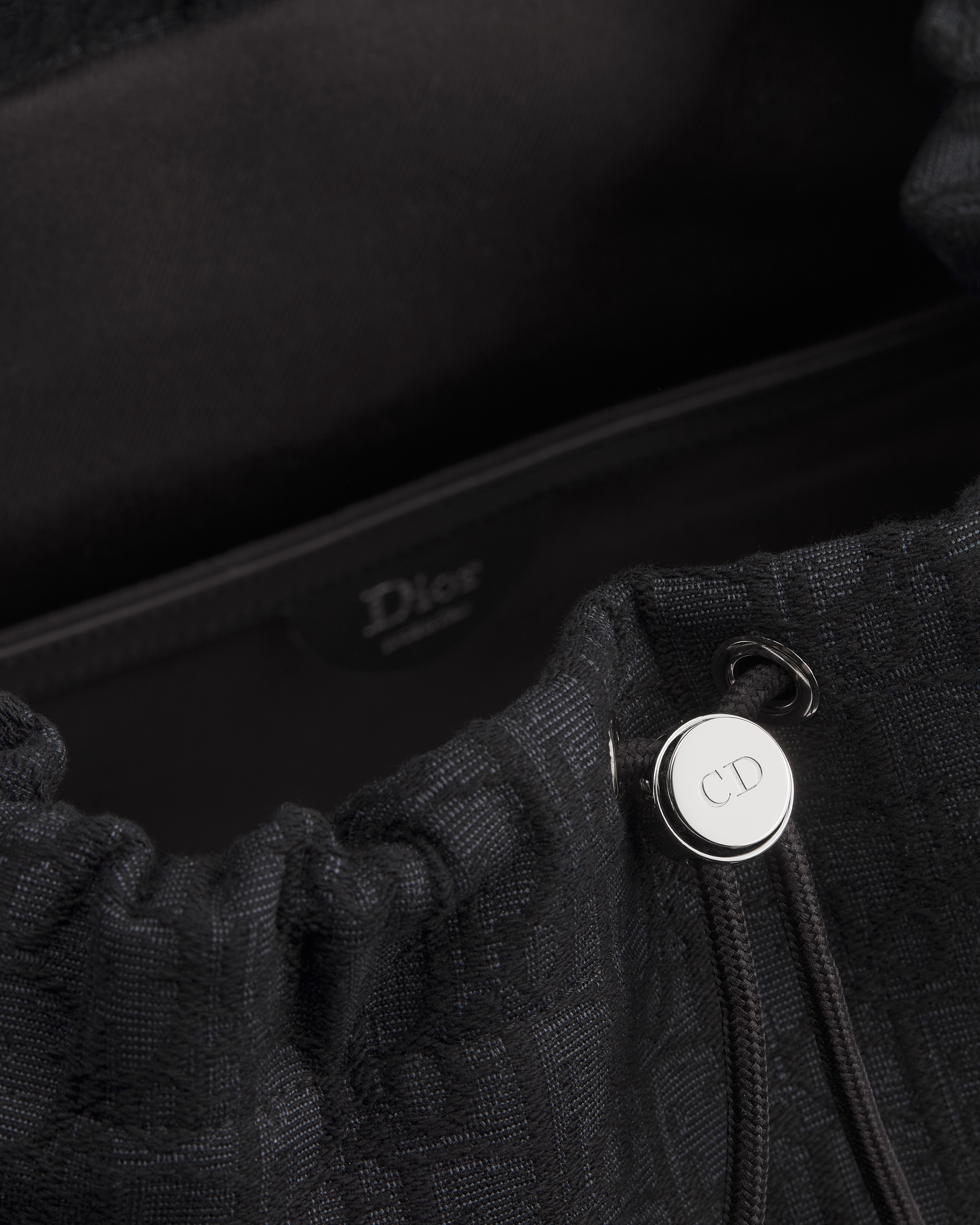 Dior Jett 翻蓋背囊 黑色 Dior Oblique 緹花 E06