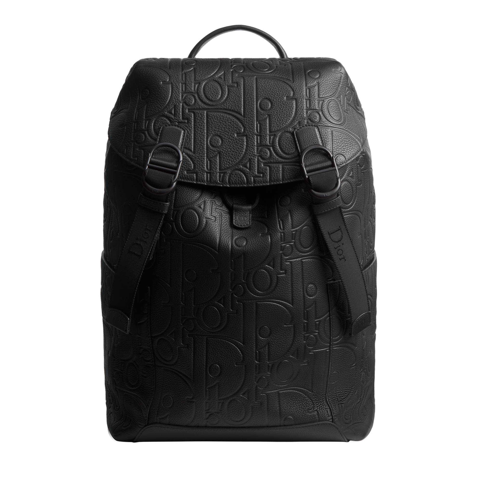 Dior Jett Backpack with Flap Black Dior Gravity Leather E01