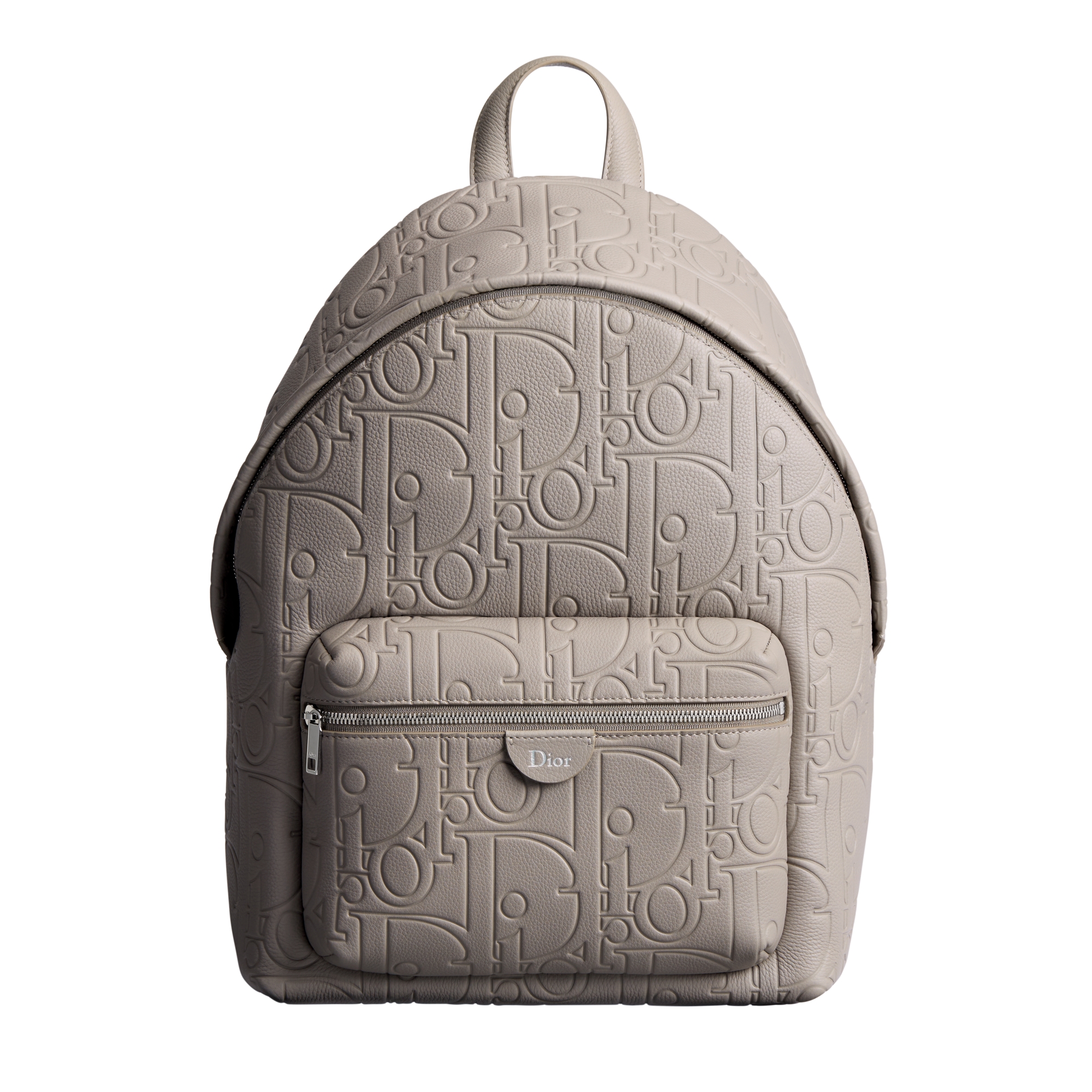 Rider Zipped Backpack Trianon Gray Dior Gravity Leather | DIOR