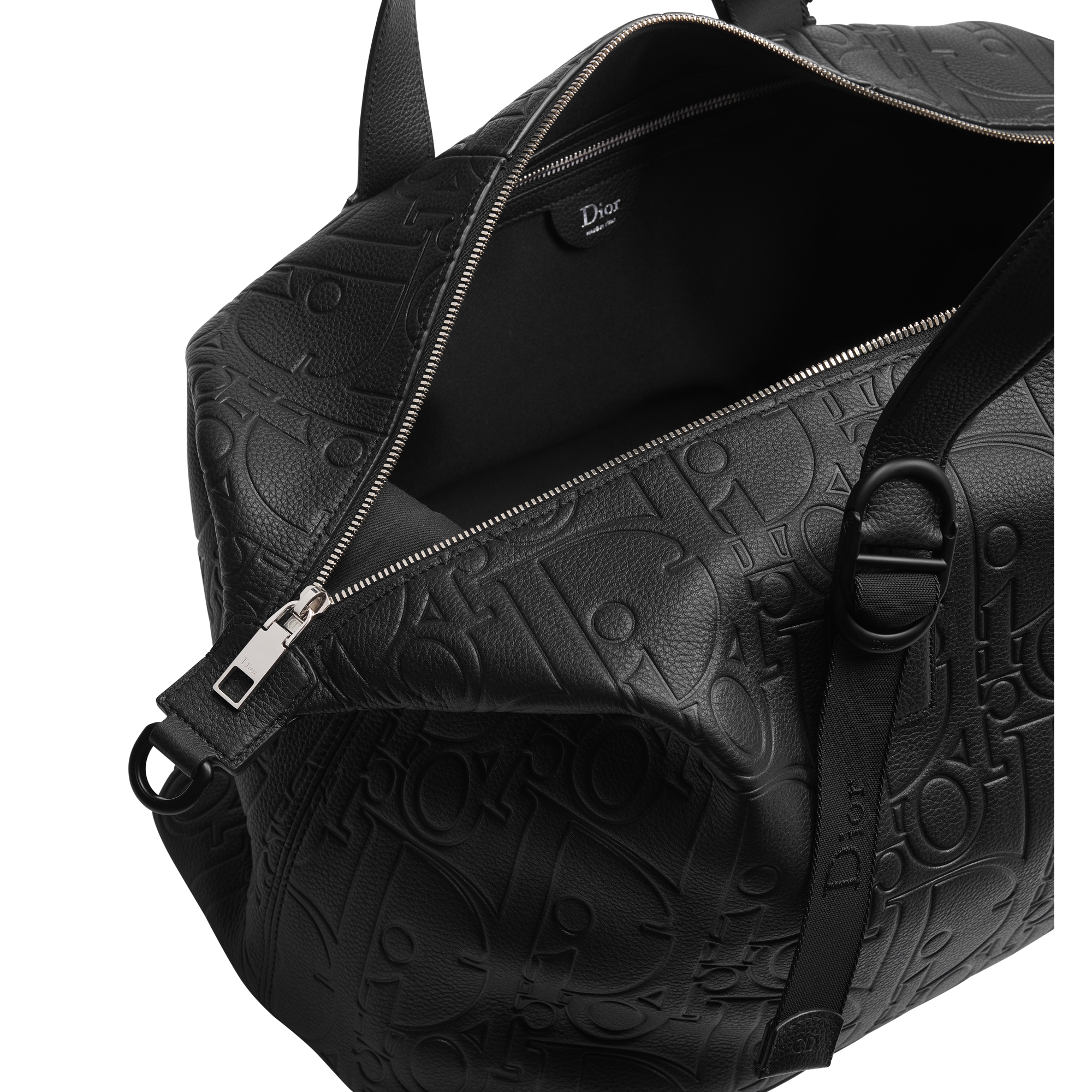 Dior Jett Weekender Bag Black Dior Gravity Grained Leather E06