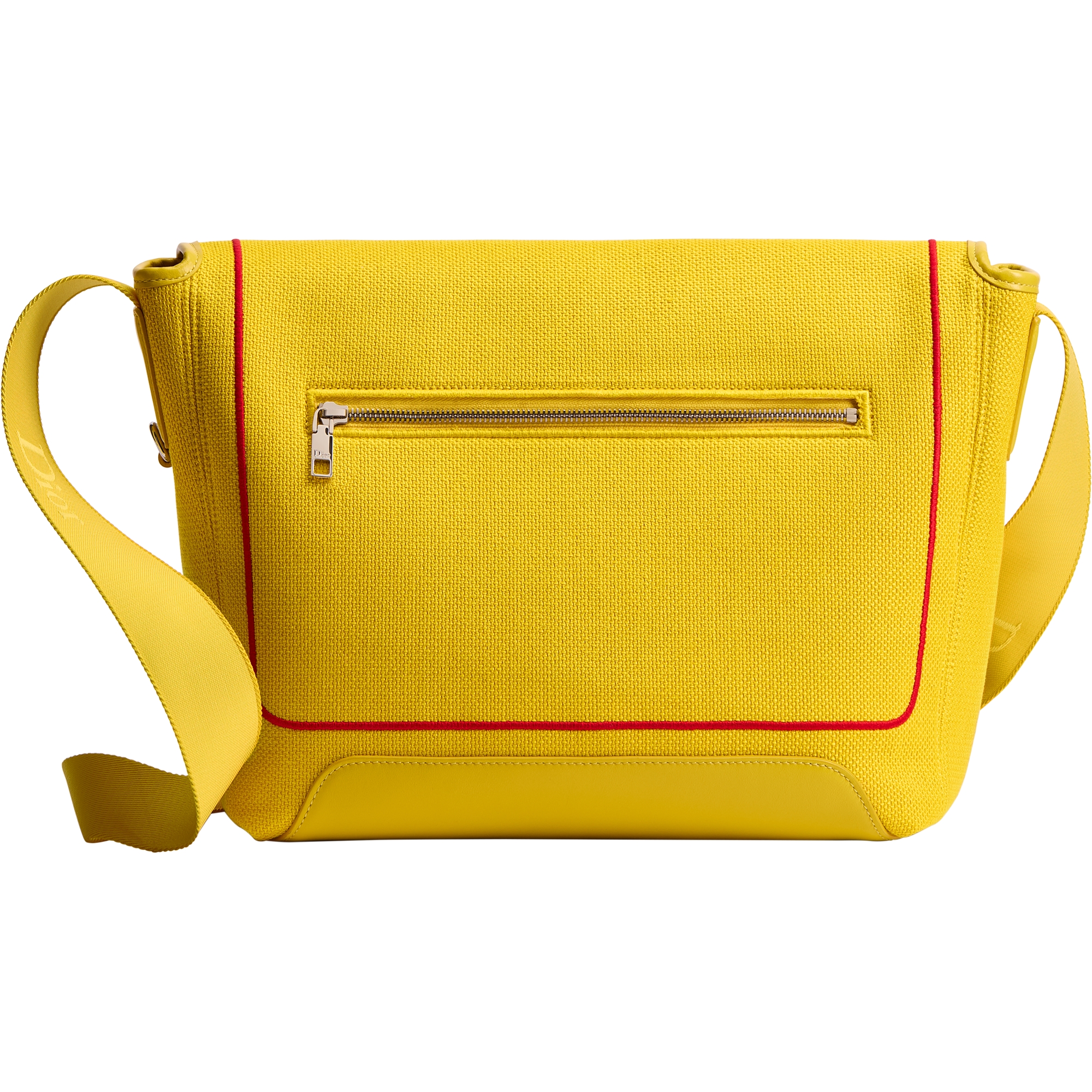 Medium Dior Jett Messenger Bag with Flap Yellow and Red Book Cover Embroidery E08