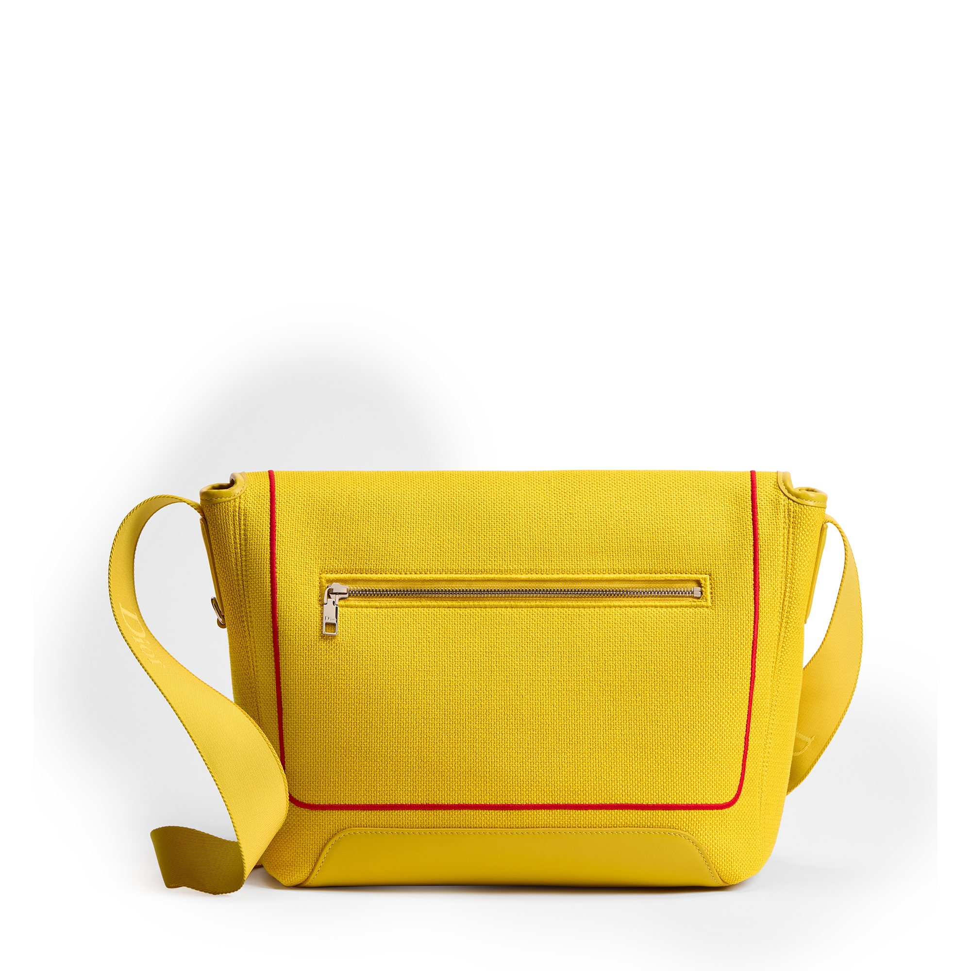 Medium Dior Jett Messenger Bag with Flap Yellow and Red Book Cover Embroidery E08