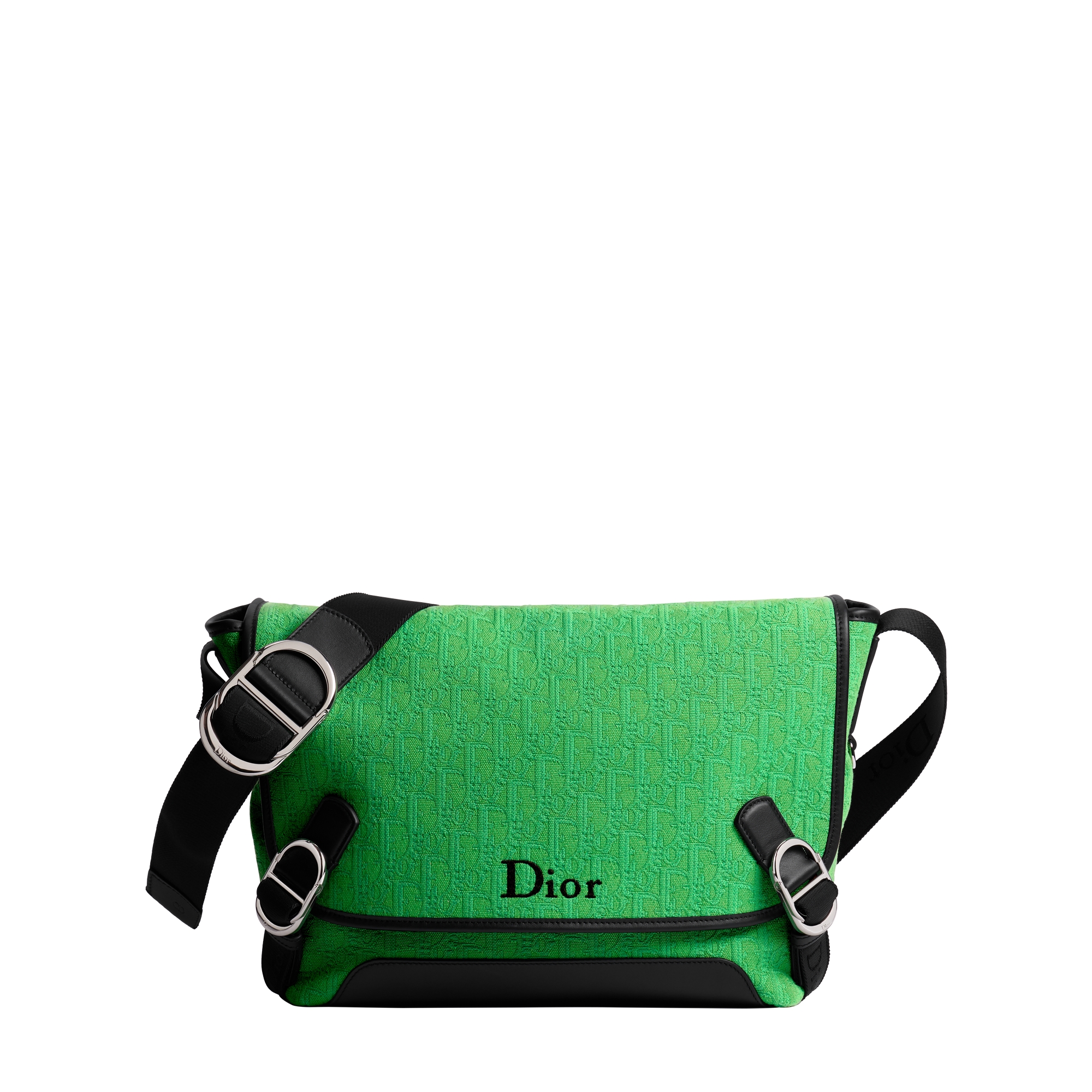  Dior Oblique en jacquard verde