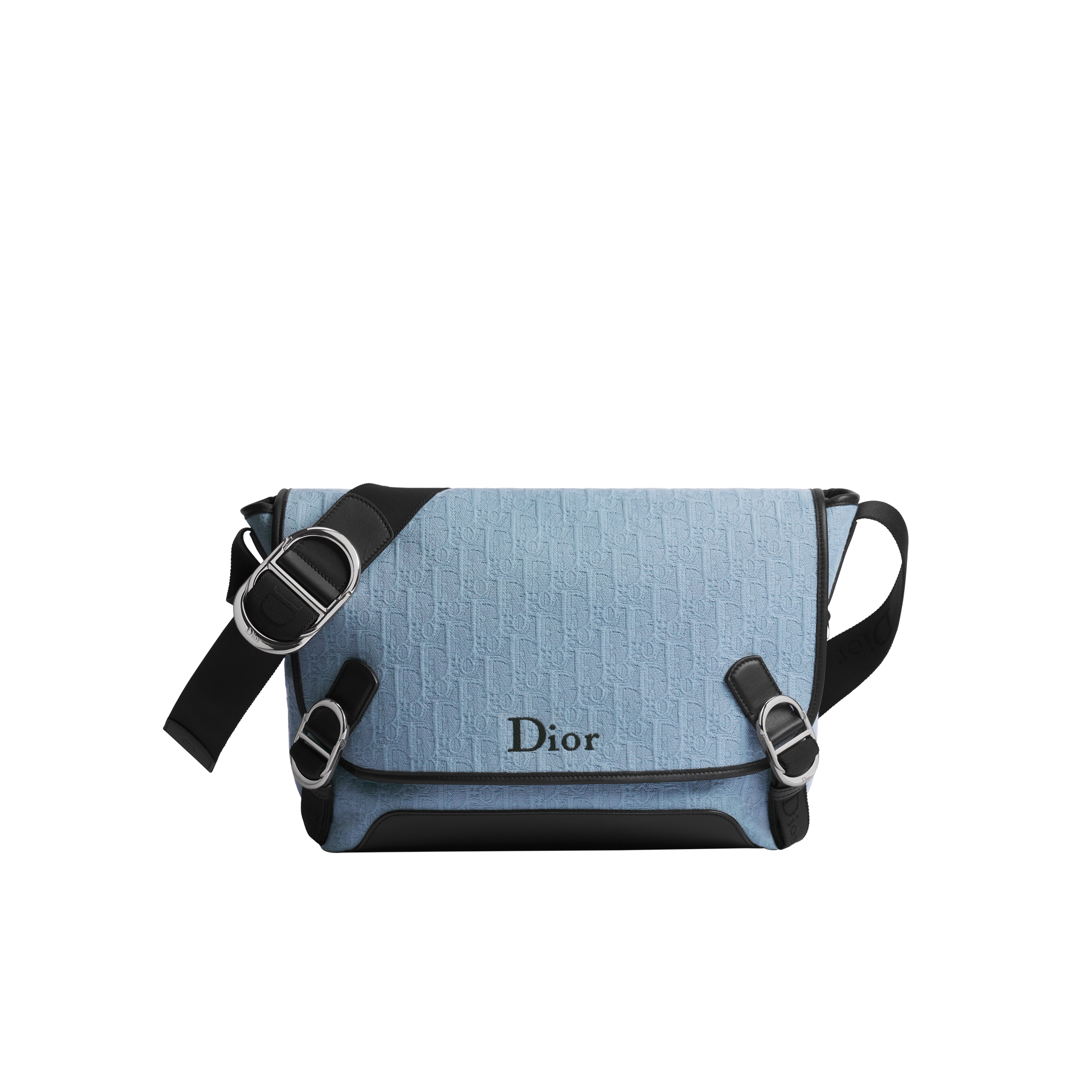  Dior Oblique en jacquard azul Myosotis