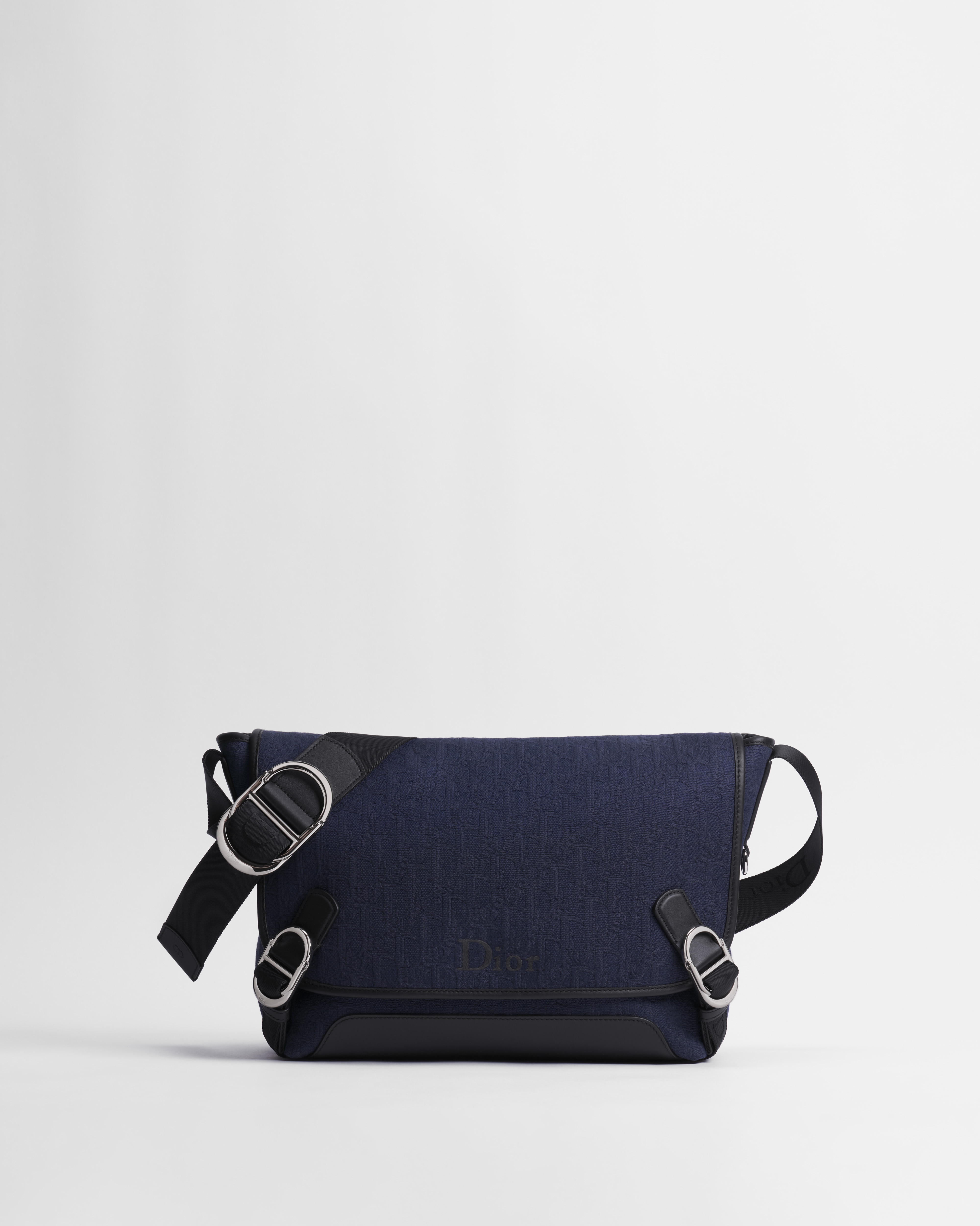Borsa messenger media Dior Jett con pattina