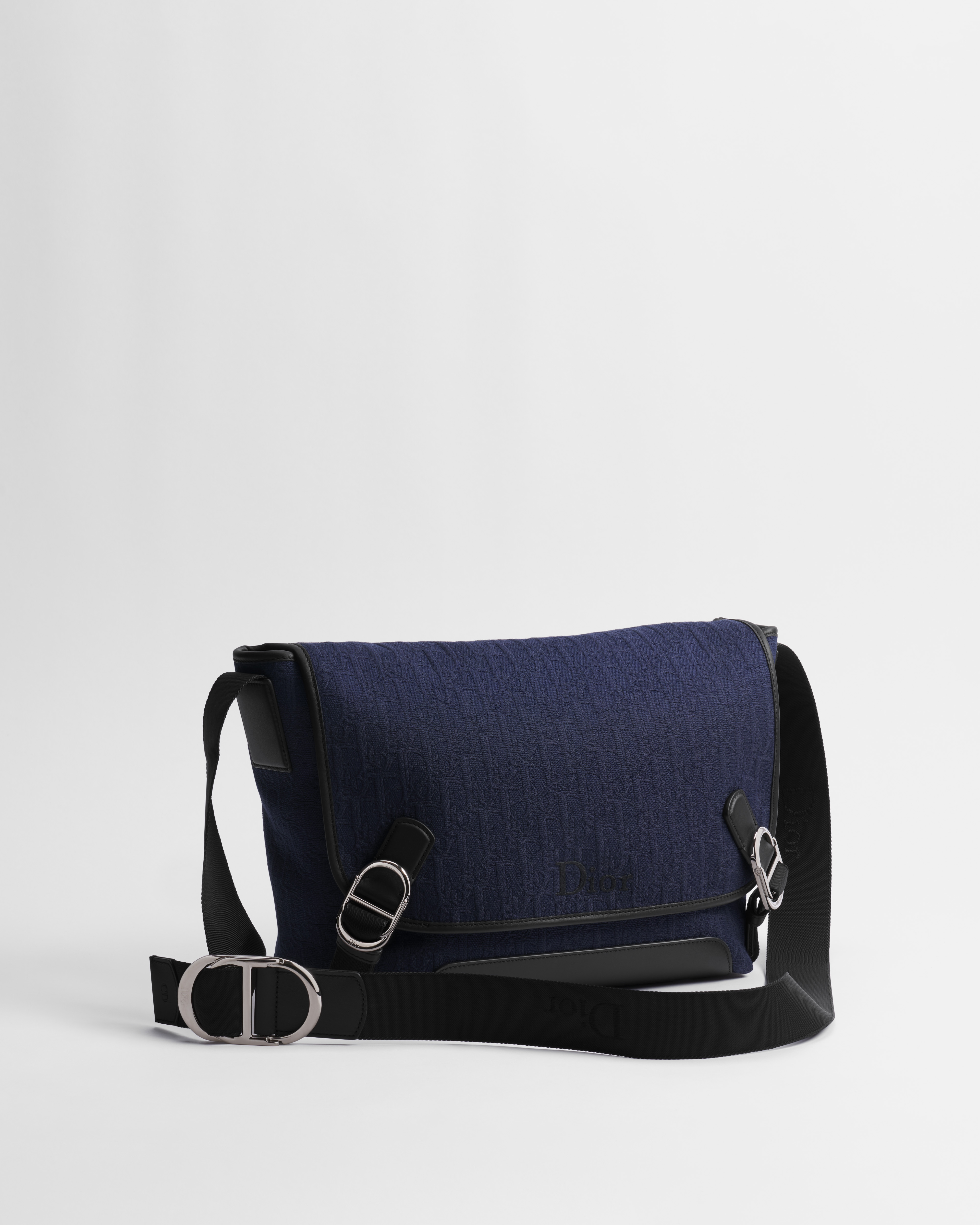 Borsa messenger media Dior Jett con pattina