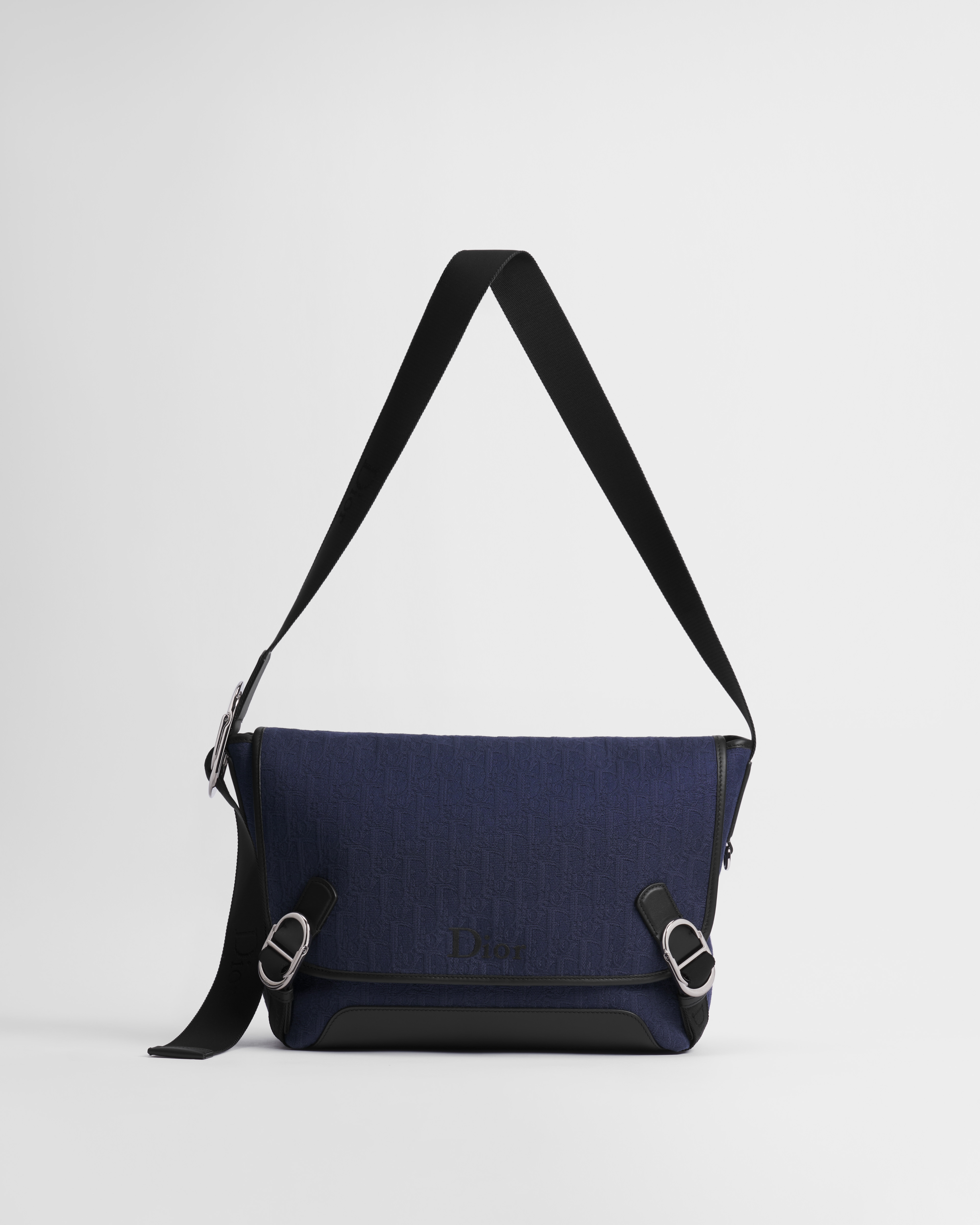 Borsa messenger media Dior Jett con pattina
