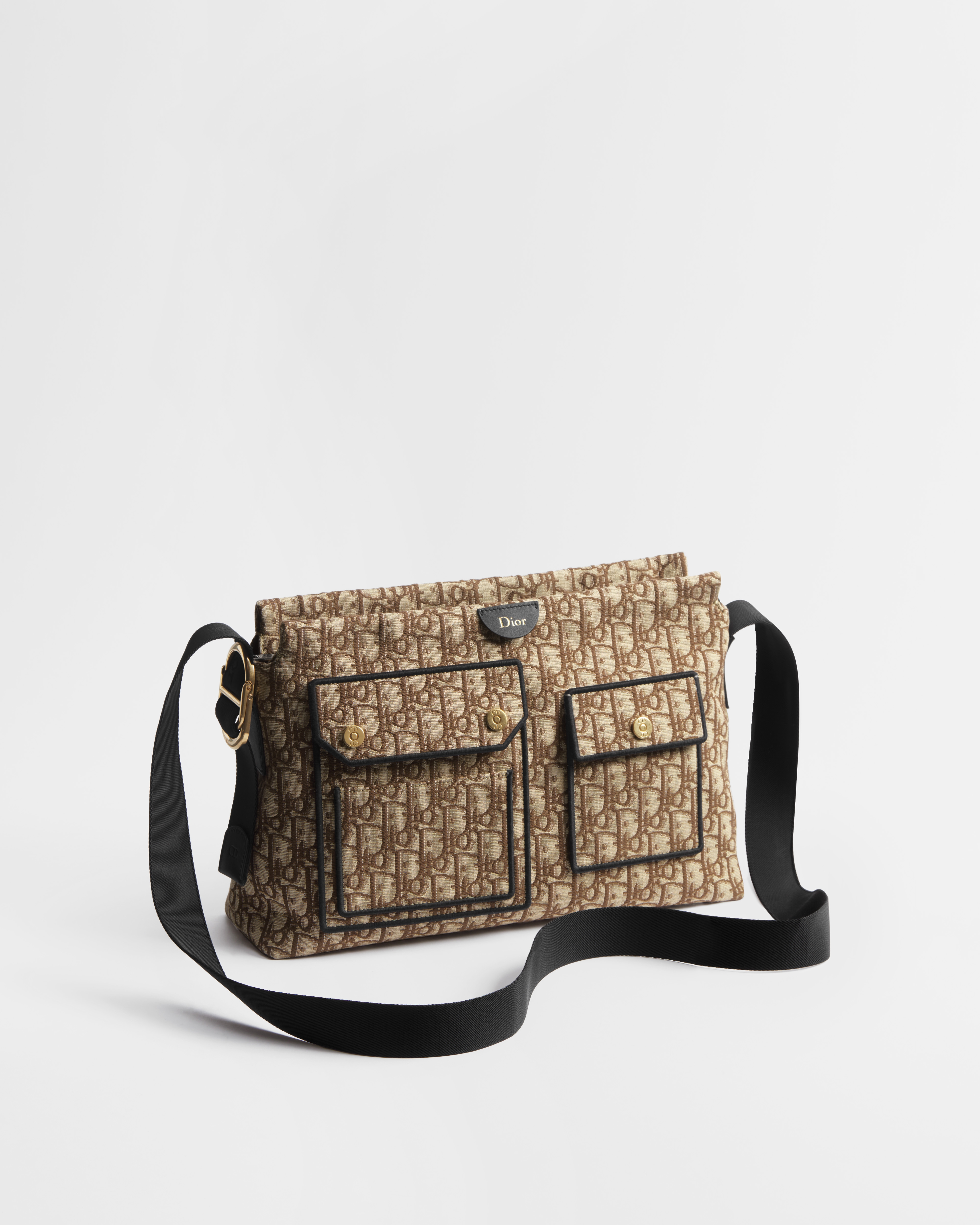 Medium Pocket Dior Jett Zipped Messenger Bag
